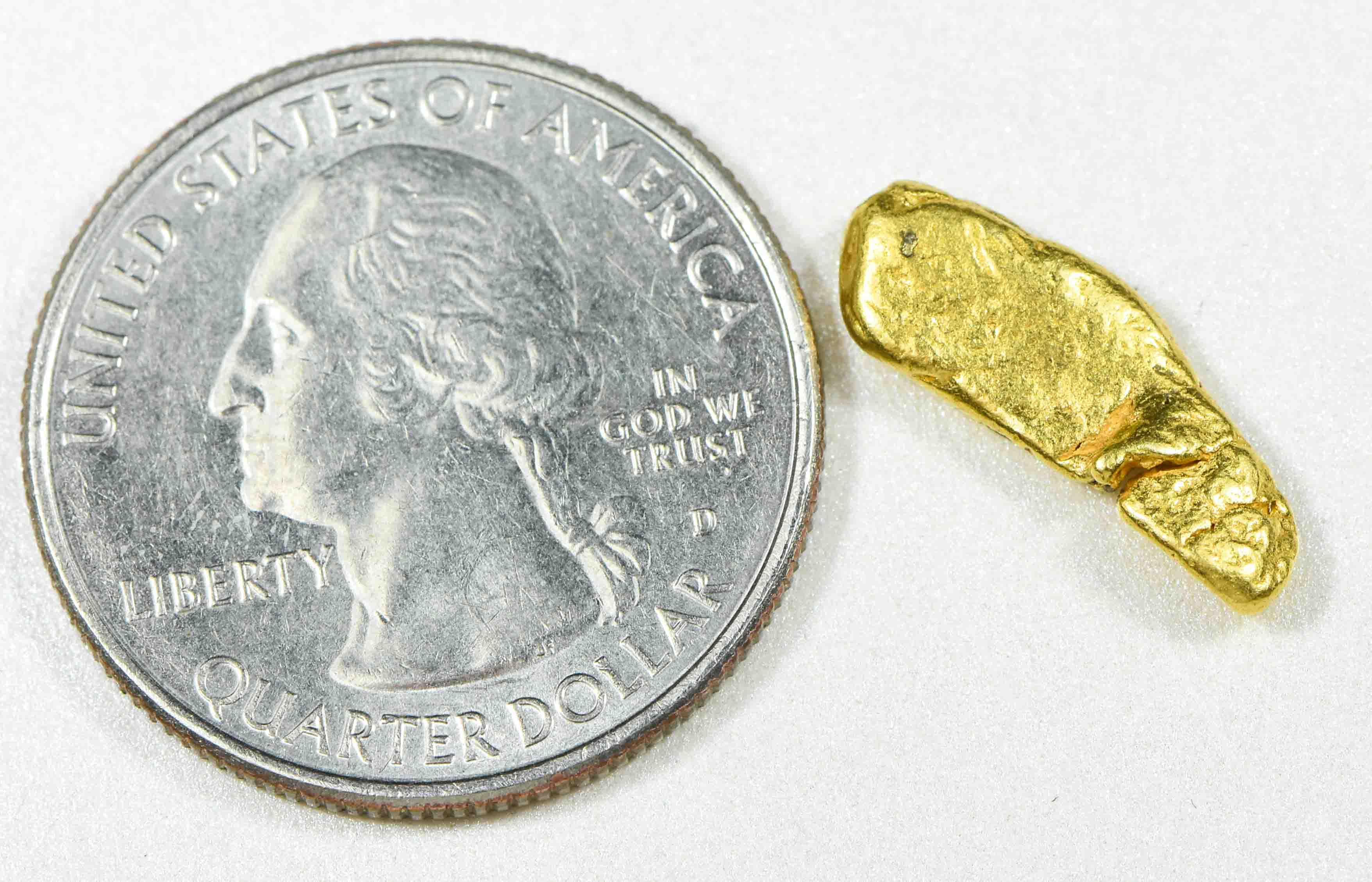 #284 Alaskan BC Natural Gold Nugget 2.26 Grams Genuine