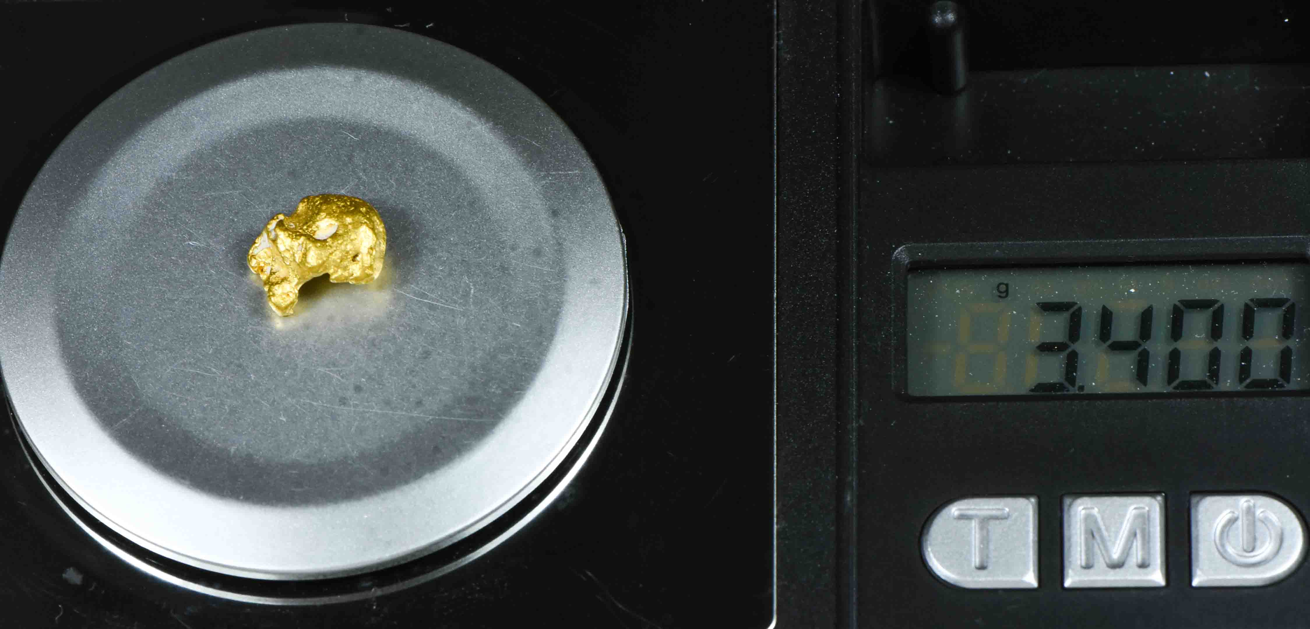 #966 Natural Gold Nugget Australian 3.40 Grams Genuine