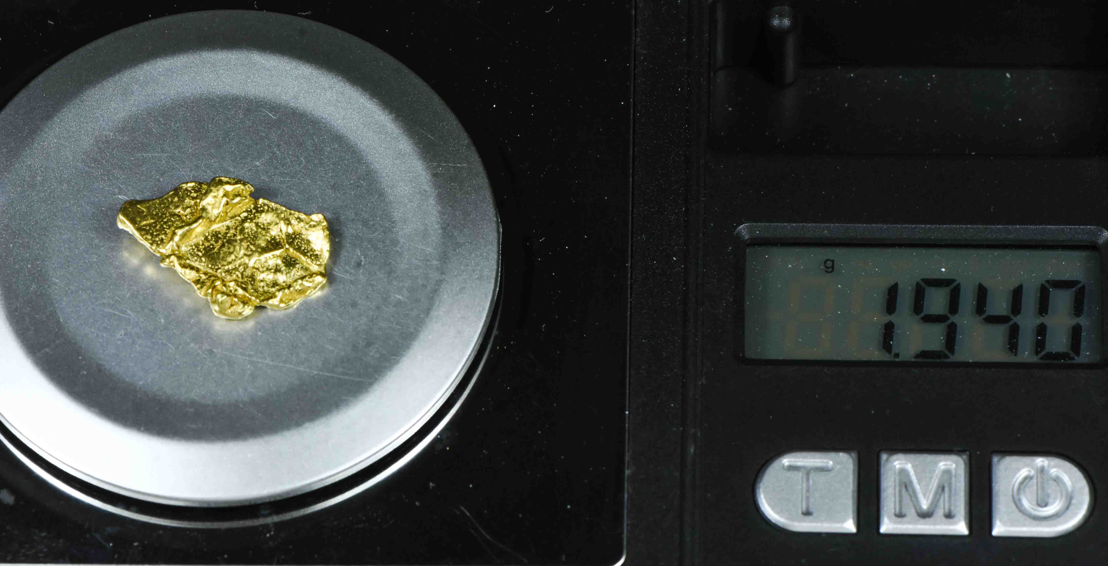 L-6 Alaskan BC Leaf Exotic Shaped Gold Nugget "Special Collection" 1.94 Grams