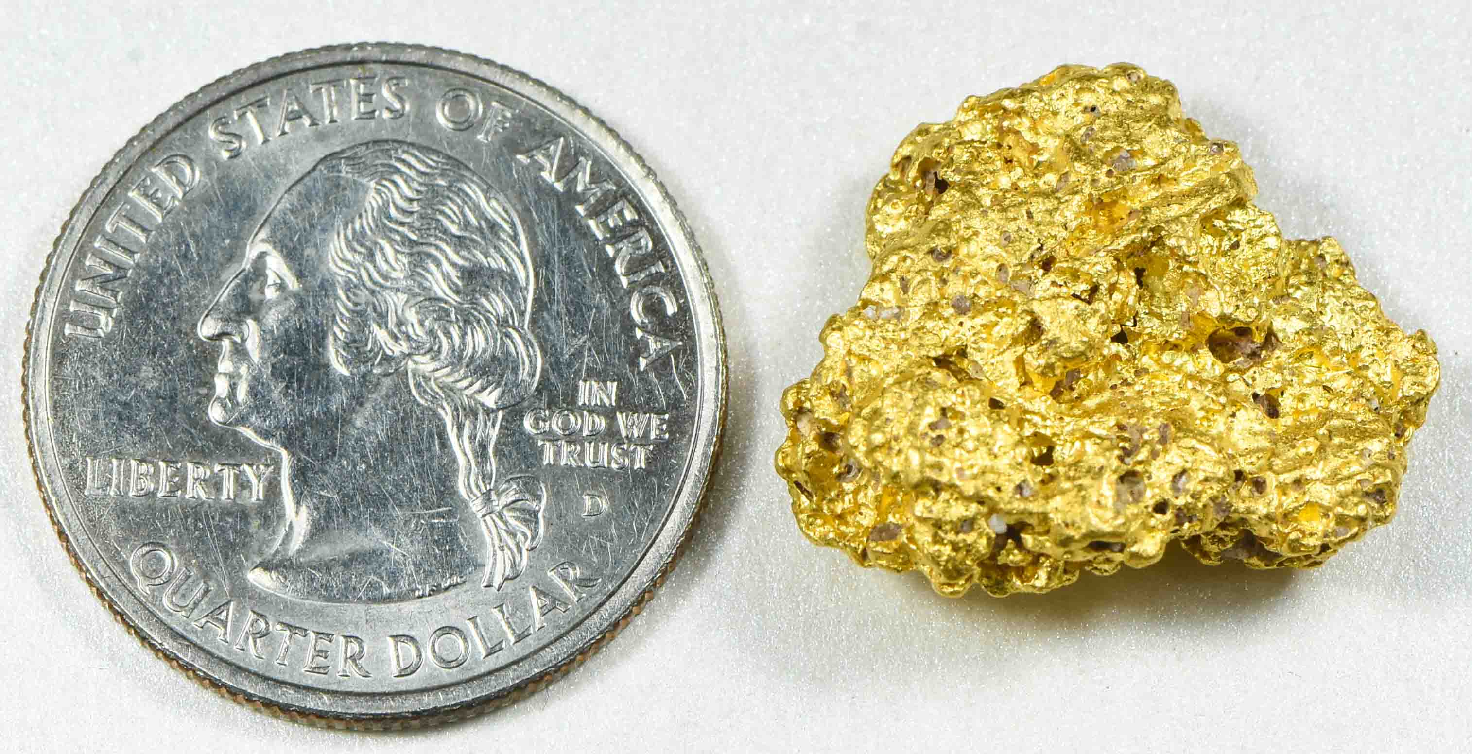 #1185 Natural Gold Nugget Australian 13.76 Grams Genuine
