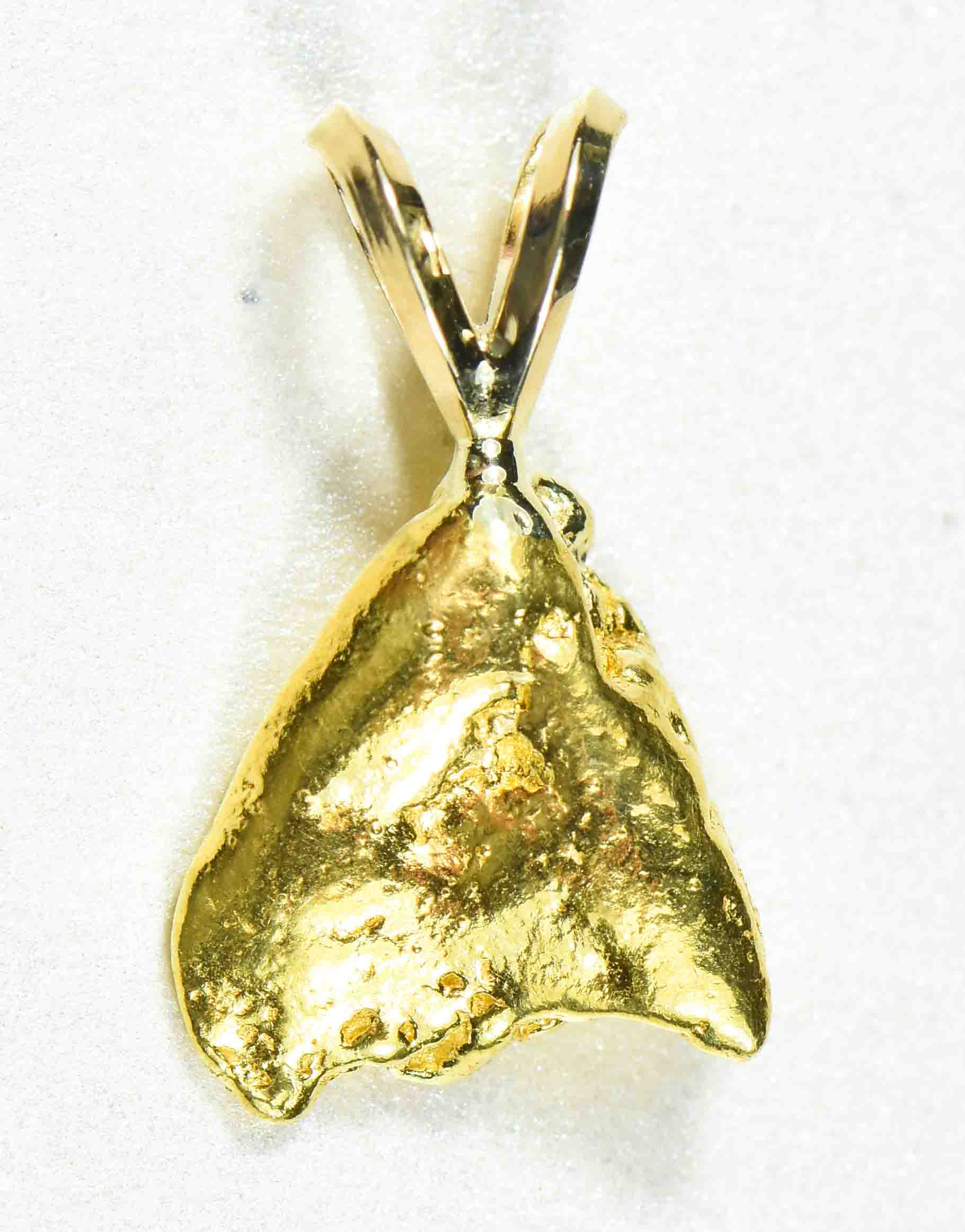 #667 Alaskan-Yukon BC Natural Gold Nugget  Pendant 3.33 Grams Authentic