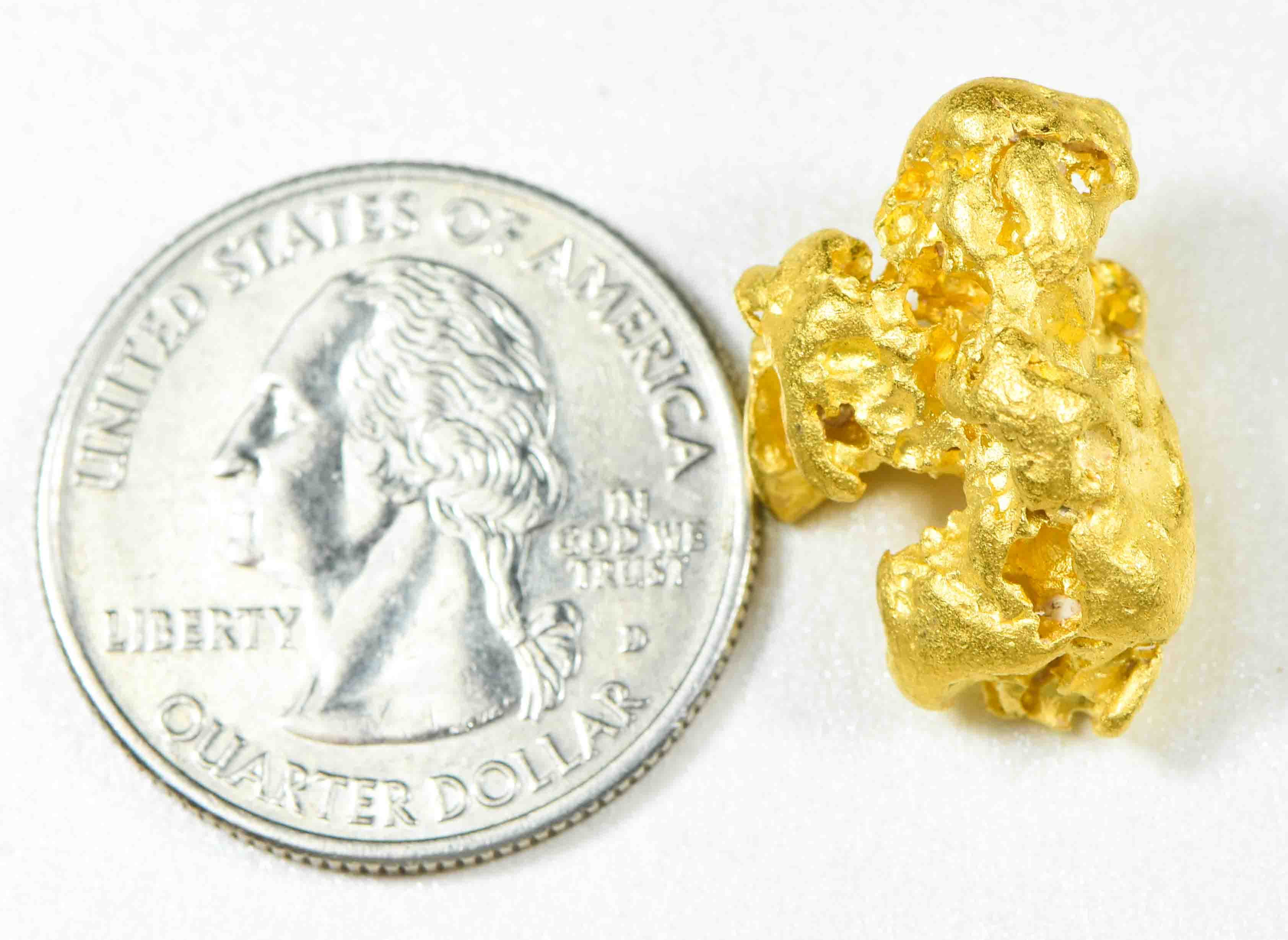 #1172 Natural Gold Nugget Australian 12.67 Grams Genuine