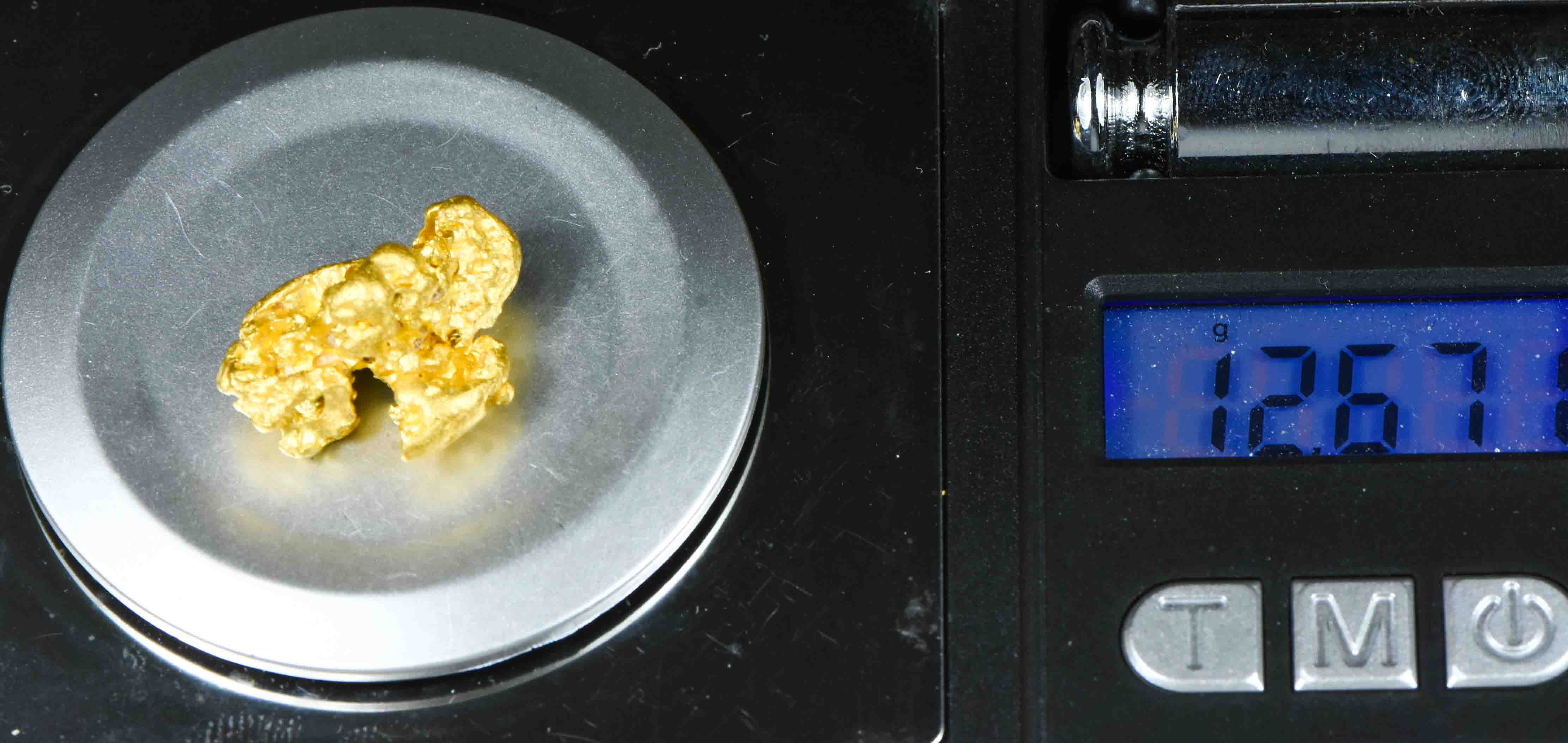 #1172 Natural Gold Nugget Australian 12.67 Grams Genuine