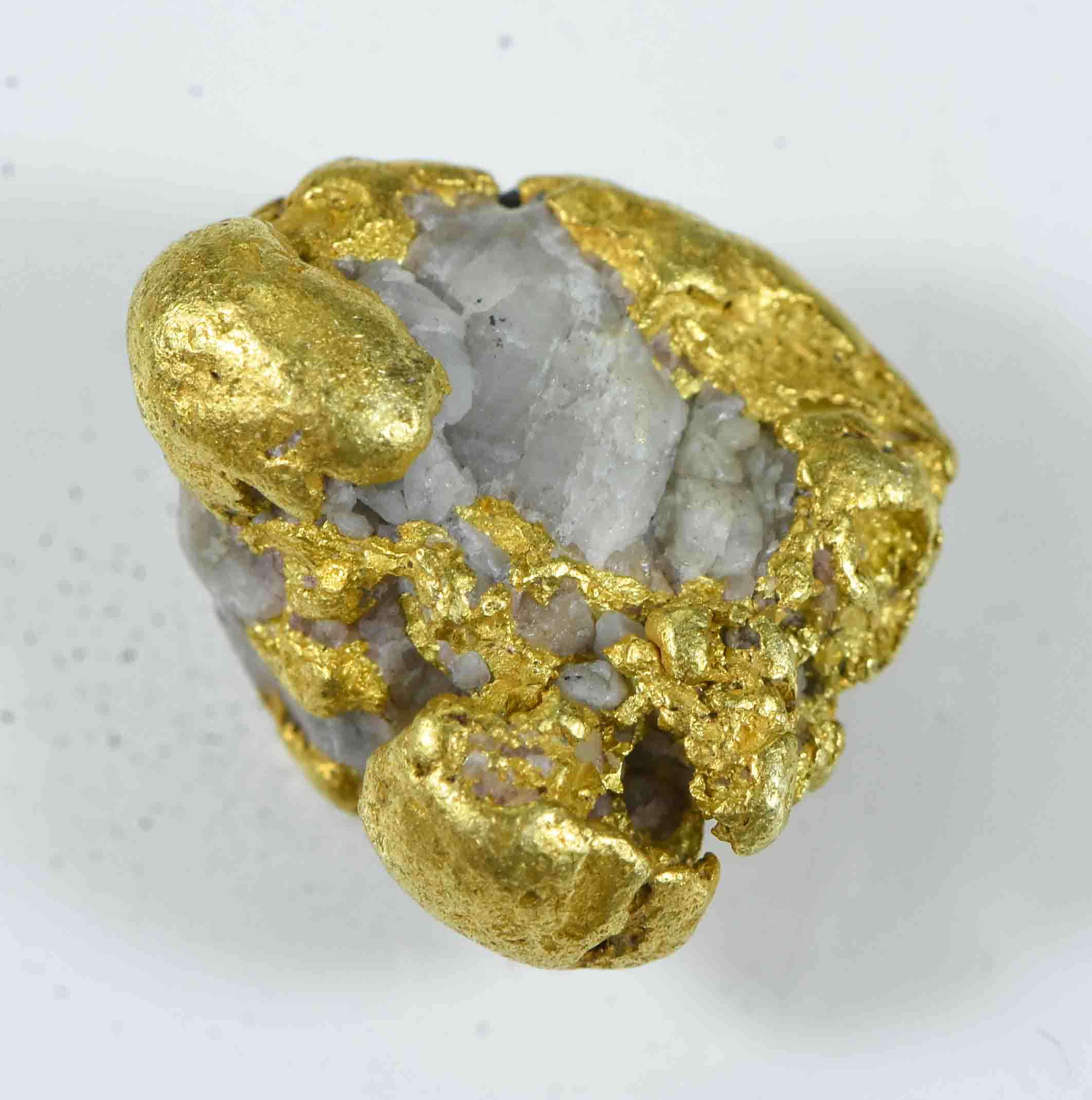 QN-15 "Alaskan BC Gold Nuggets with Quartz" Genuine 5.86 Grams
