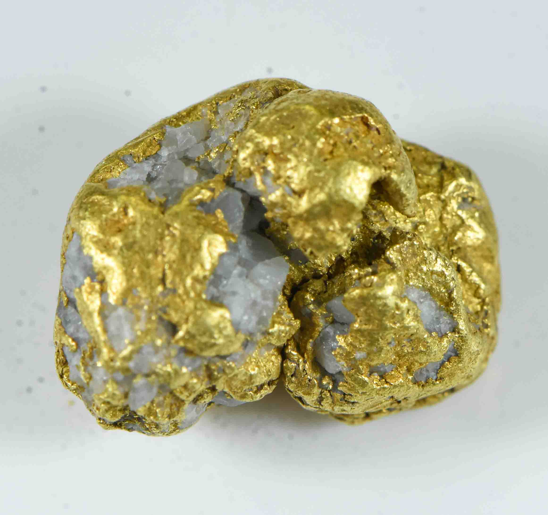 QN-22 "Alaskan BC Gold Nuggets with Quartz" Genuine 5.48 Grams
