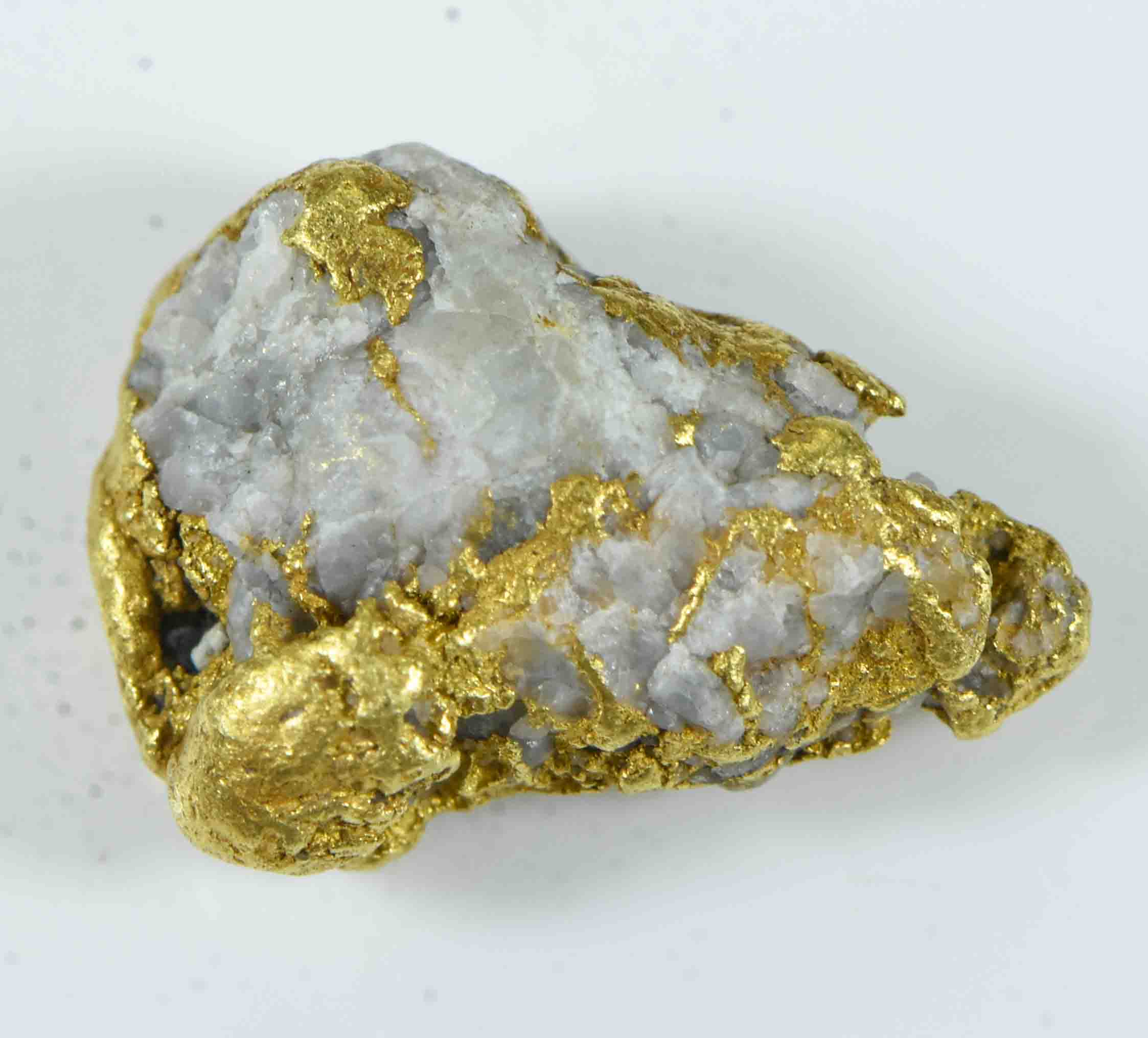 QN-37 "Alaskan BC Gold Nuggets with Quartz" Genuine 4.04 Grams