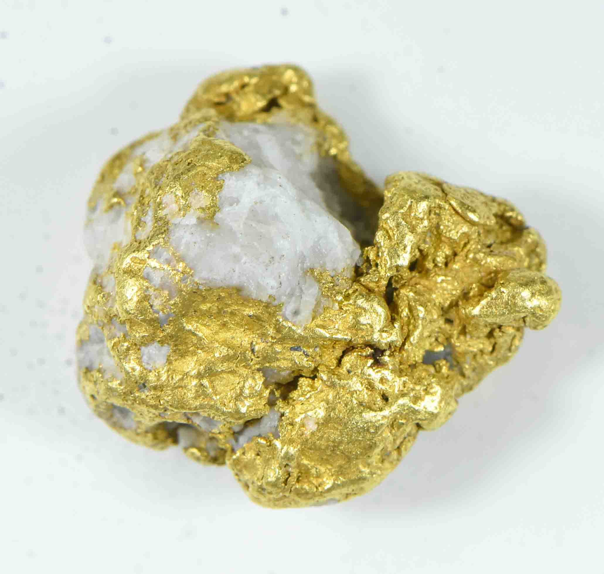 QN-48 "Alaskan BC Gold Nuggets with Quartz" Genuine 3.58 Grams