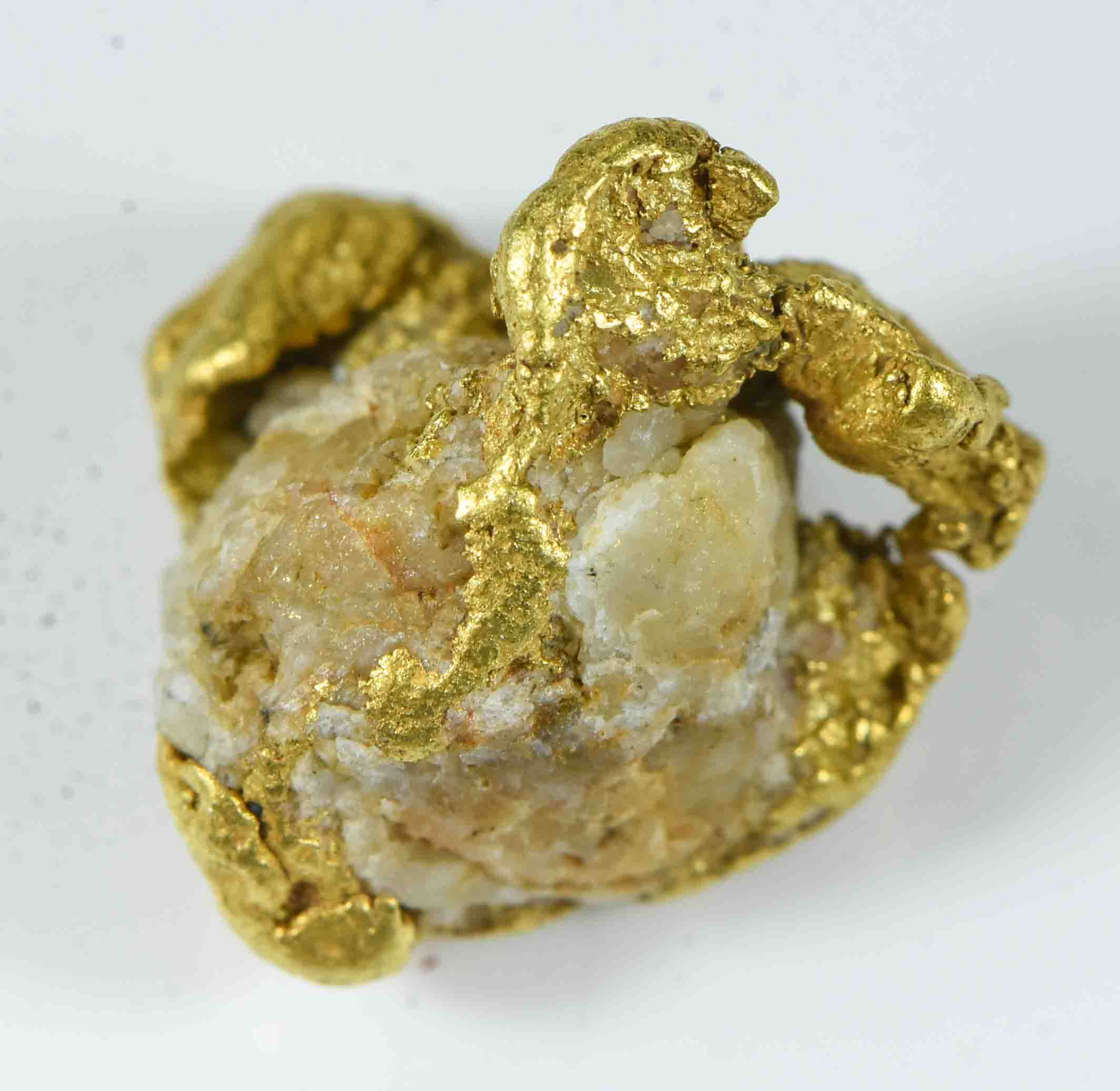 QN-51 "Alaskan BC Gold Nuggets with Quartz" Genuine 4.12 Grams