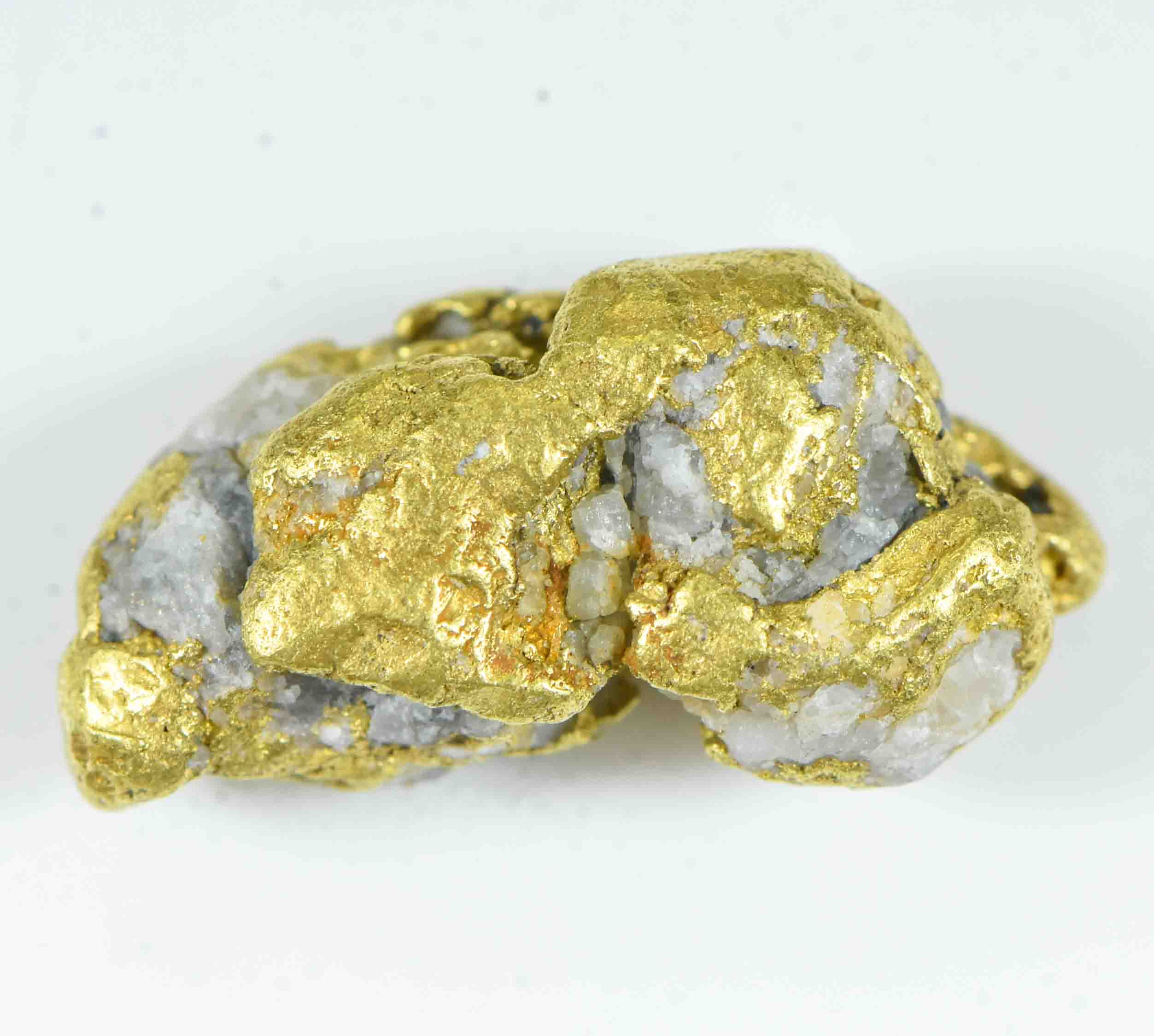 QN-68 "Alaskan BC Gold Nuggets with Quartz" Genuine 3.90 Grams