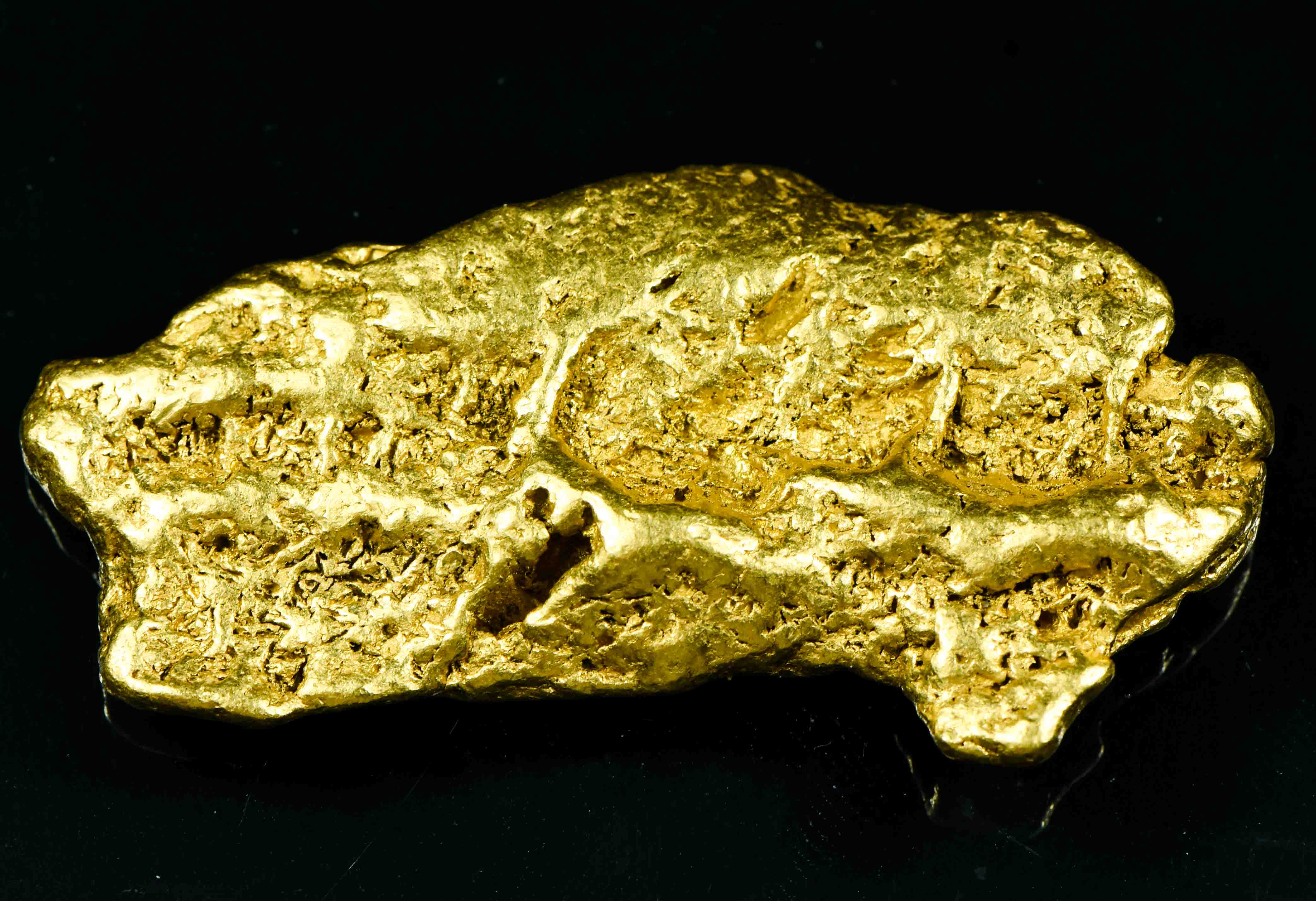 QN-72 "Alaskan BC Gold Nuggets with Quartz" Genuine 1.45 Grams