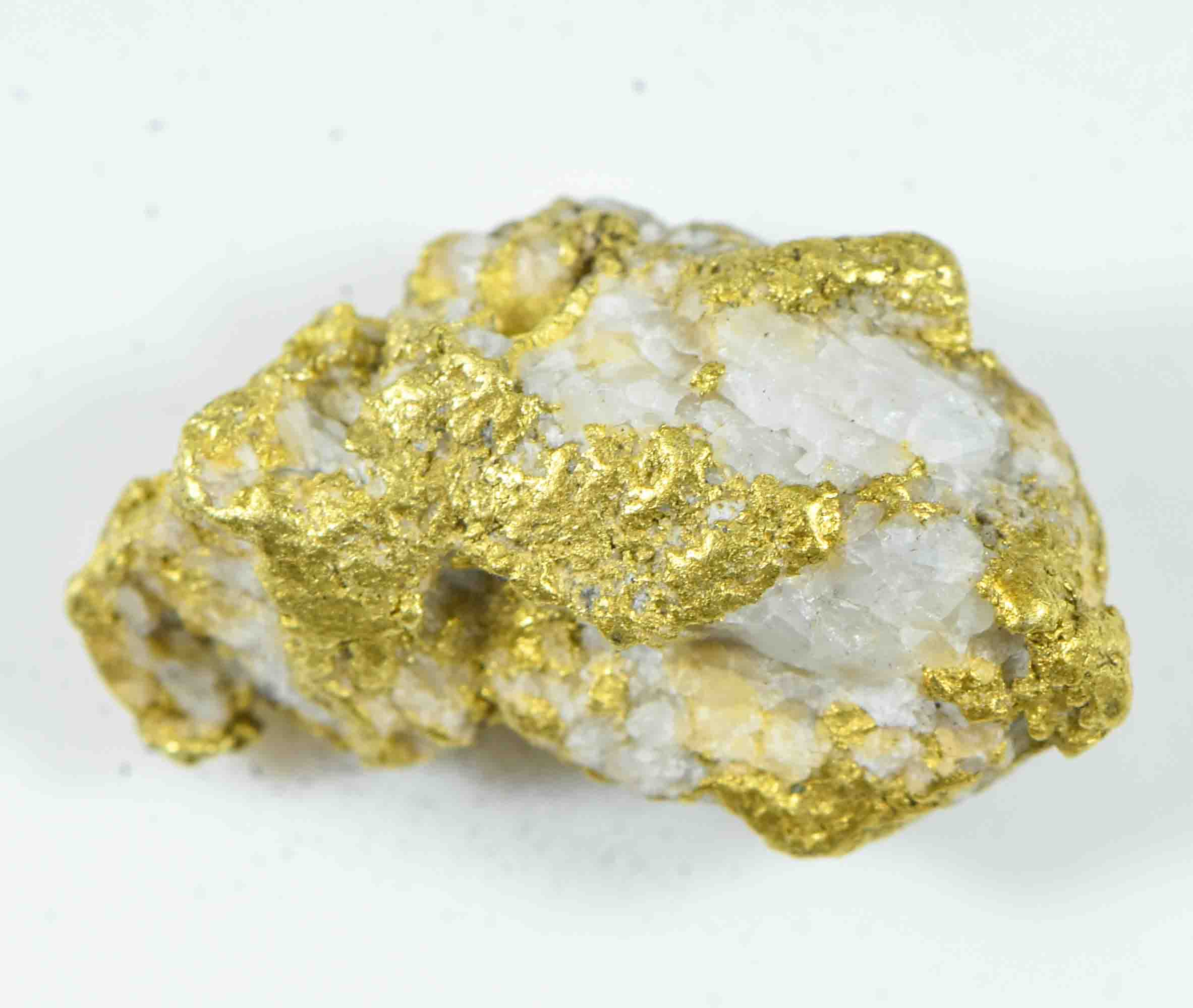 QN-73 "Alaskan BC Gold Nuggets with Quartz" Genuine 3.80 Grams
