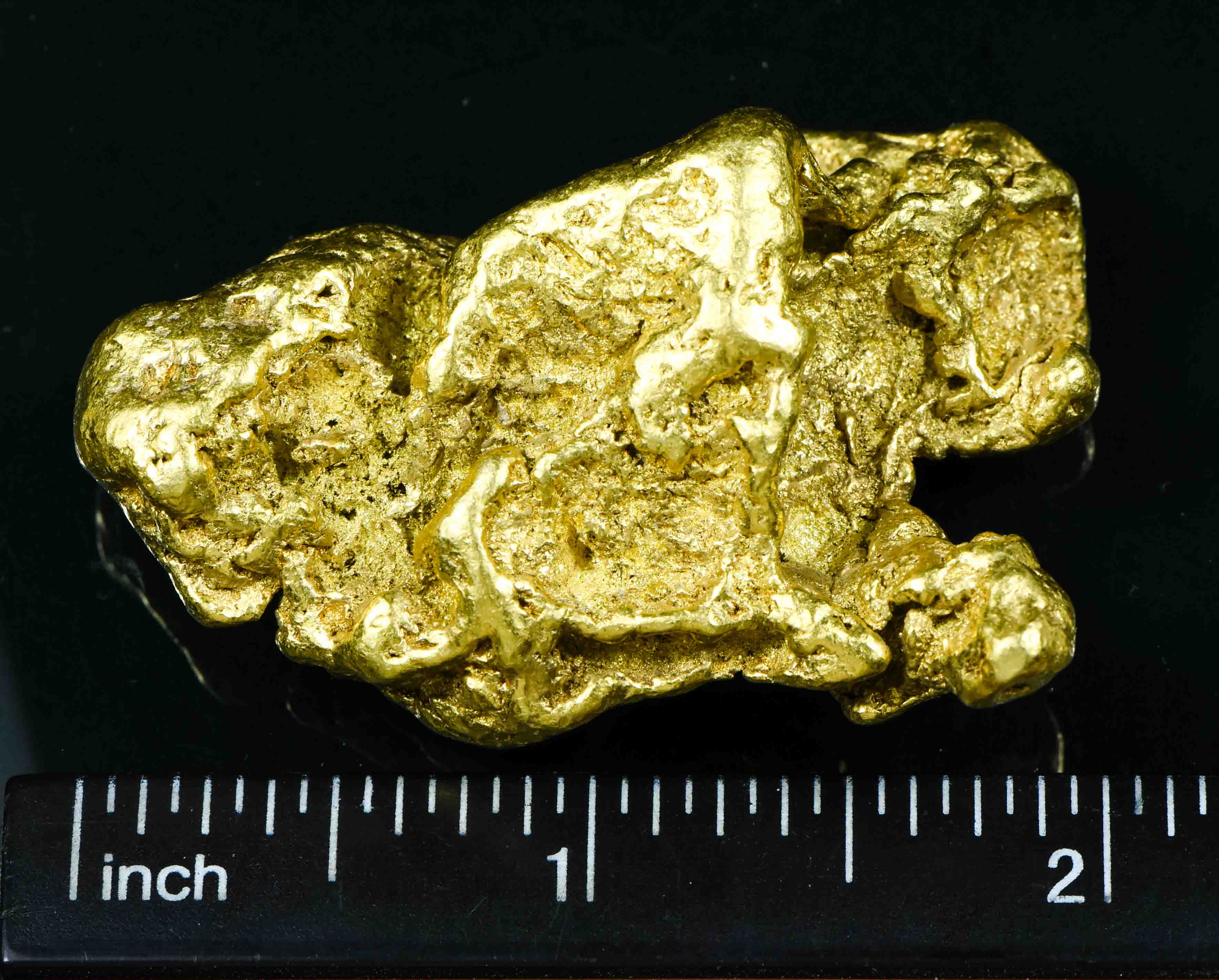 QN-74 "Alaskan BC Gold Nuggets with Quartz" Genuine 2.31 Grams