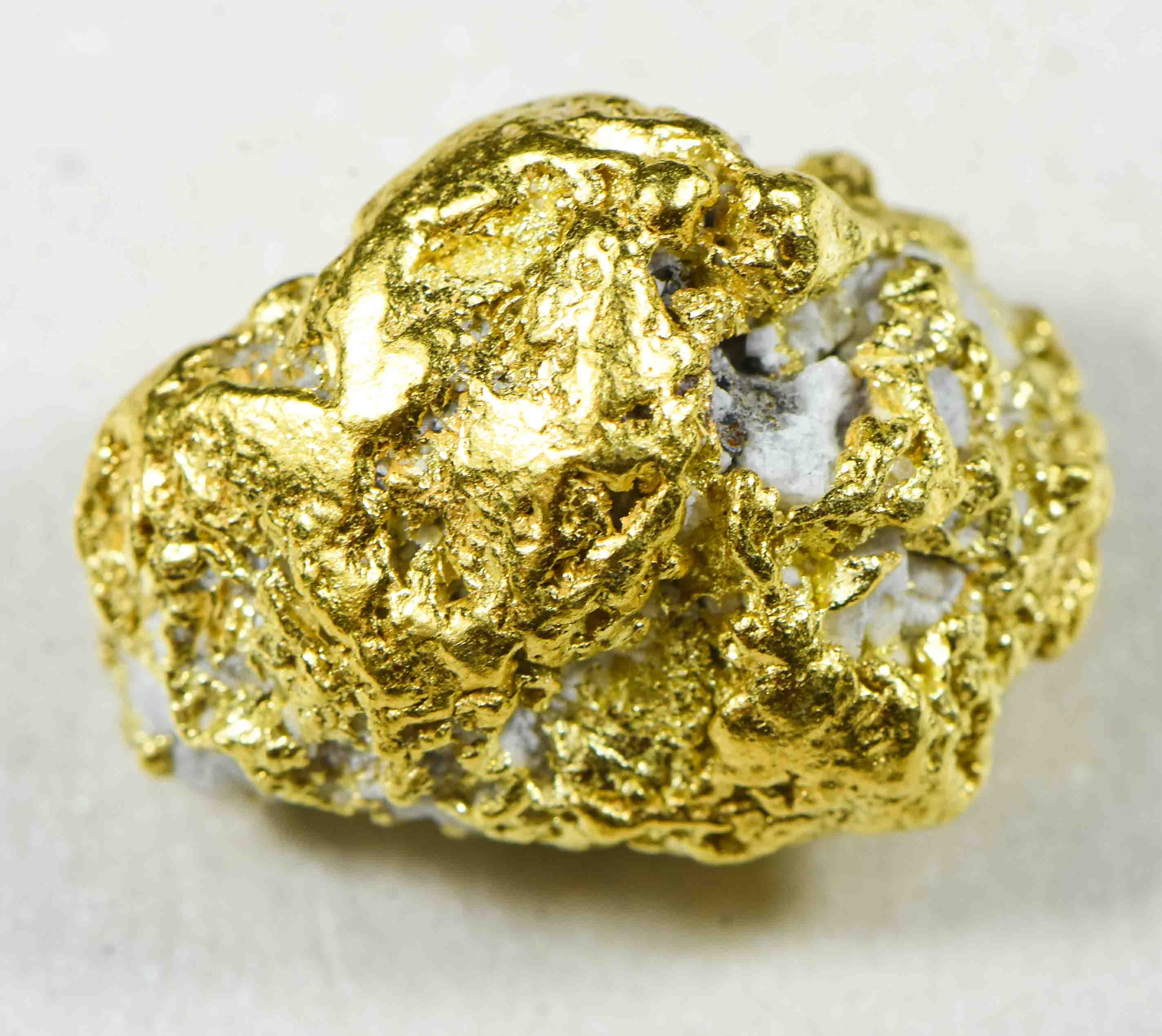 QN-1 "Alaskan BC Gold Nuggets with Quartz" Genuine 11.80 Grams