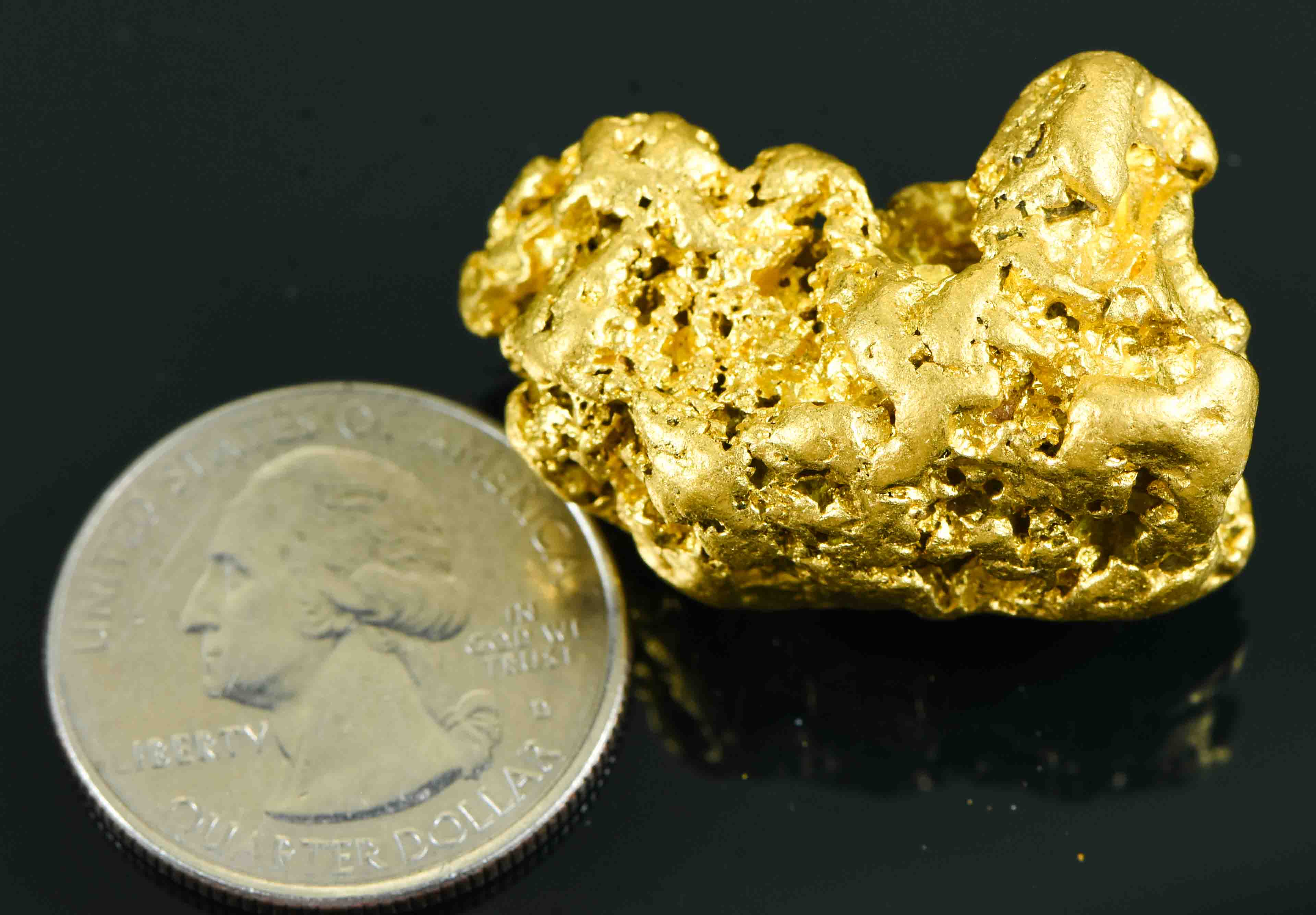 Large Natural Gold Nugget Australian 53.39 Grams 1.72 Troy Ounces Very Rare