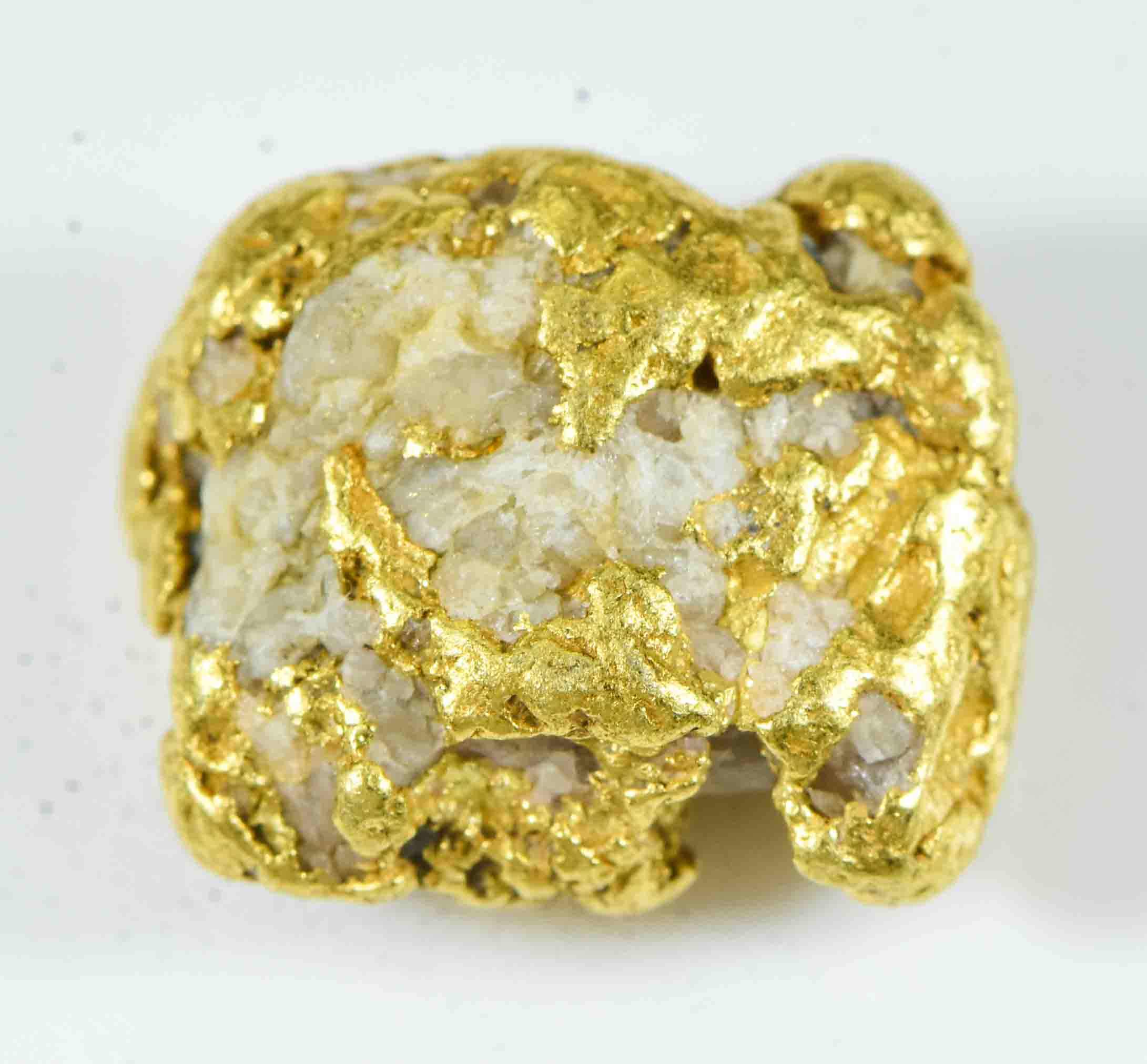 QN-115 "Alaskan BC Gold Nuggets with Quartz" Genuine 5.27 Grams