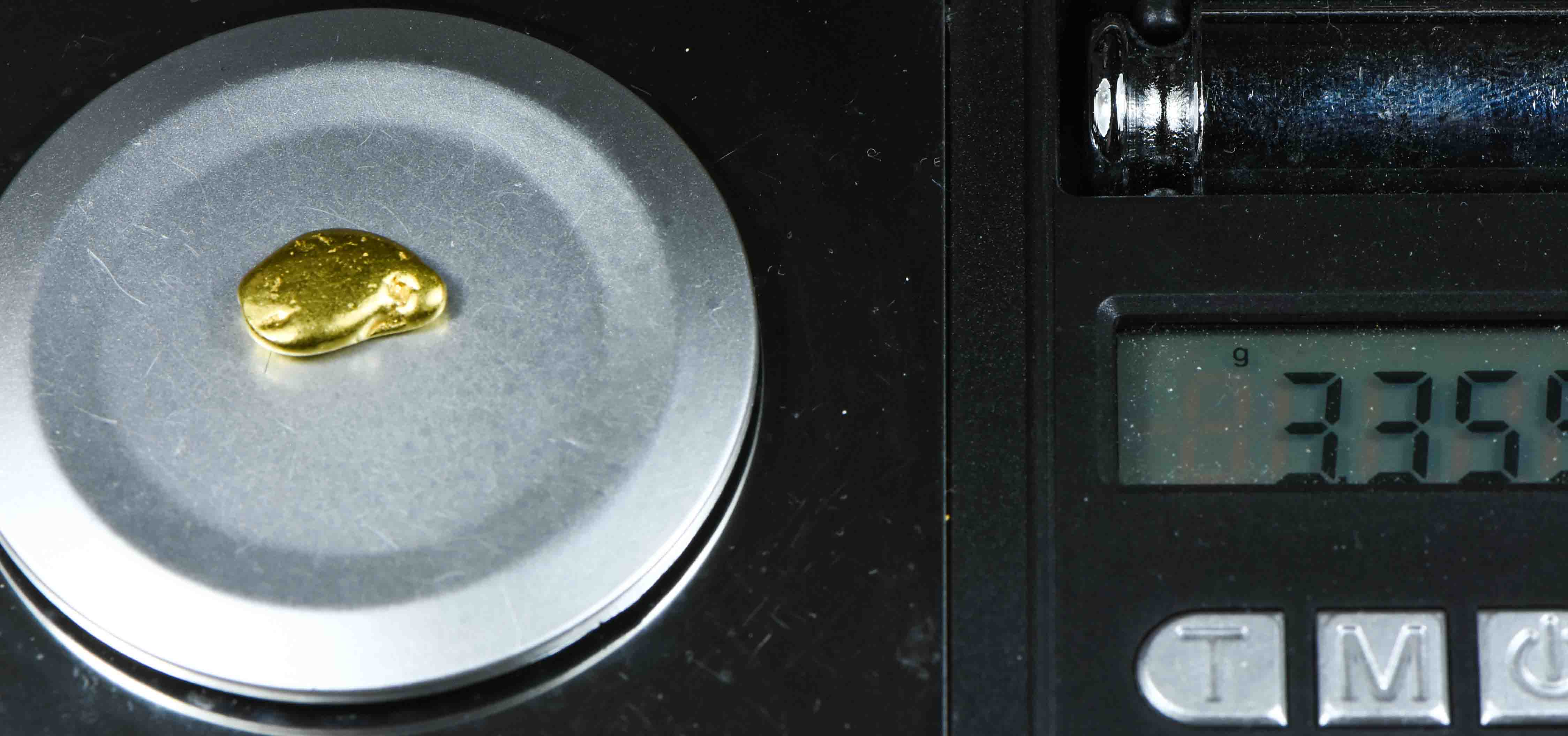 #294 Alaskan BC Natural Gold Nugget 3.35 Grams Genuine