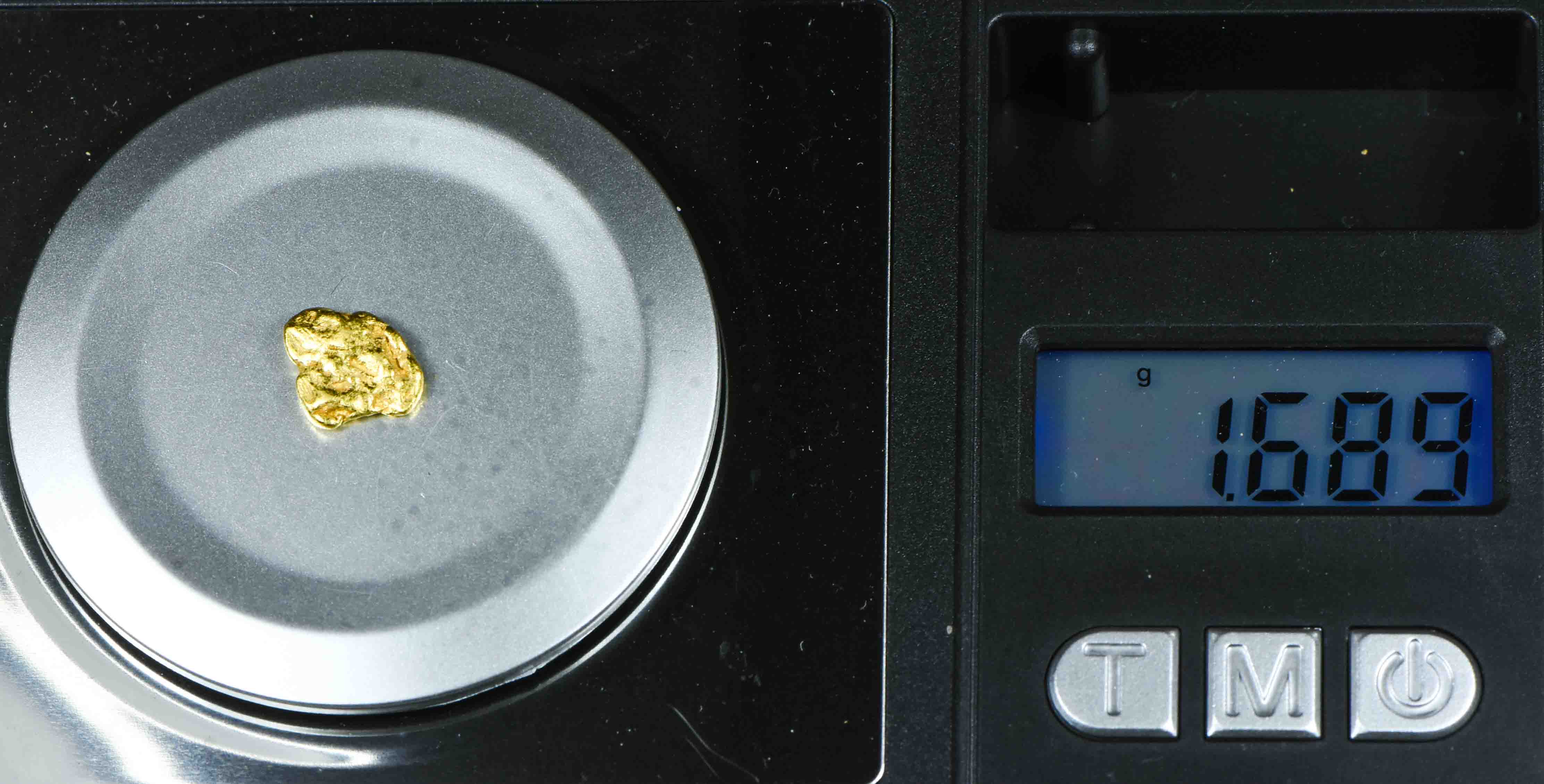 #17 California Gold Nugget 1.68 Grams Authentic Natural