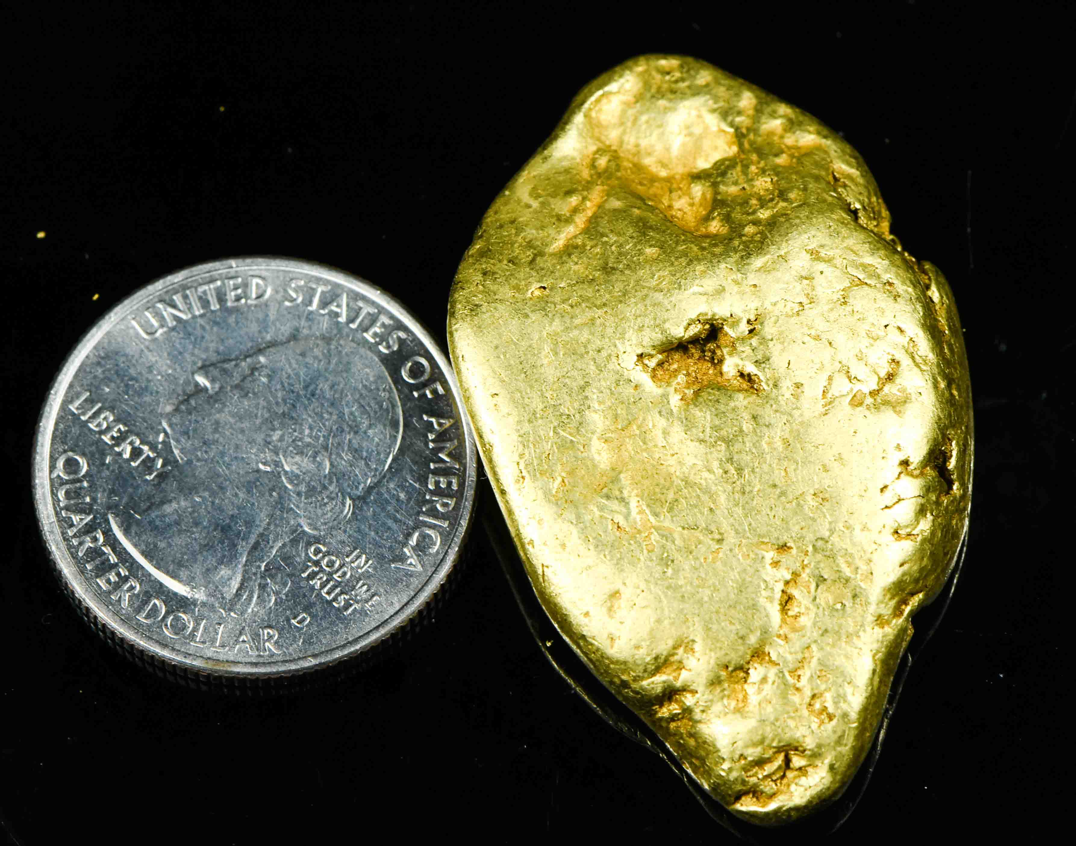Large Silverado Gold Mine Alaskan Gold Nugget 55.04 Grams