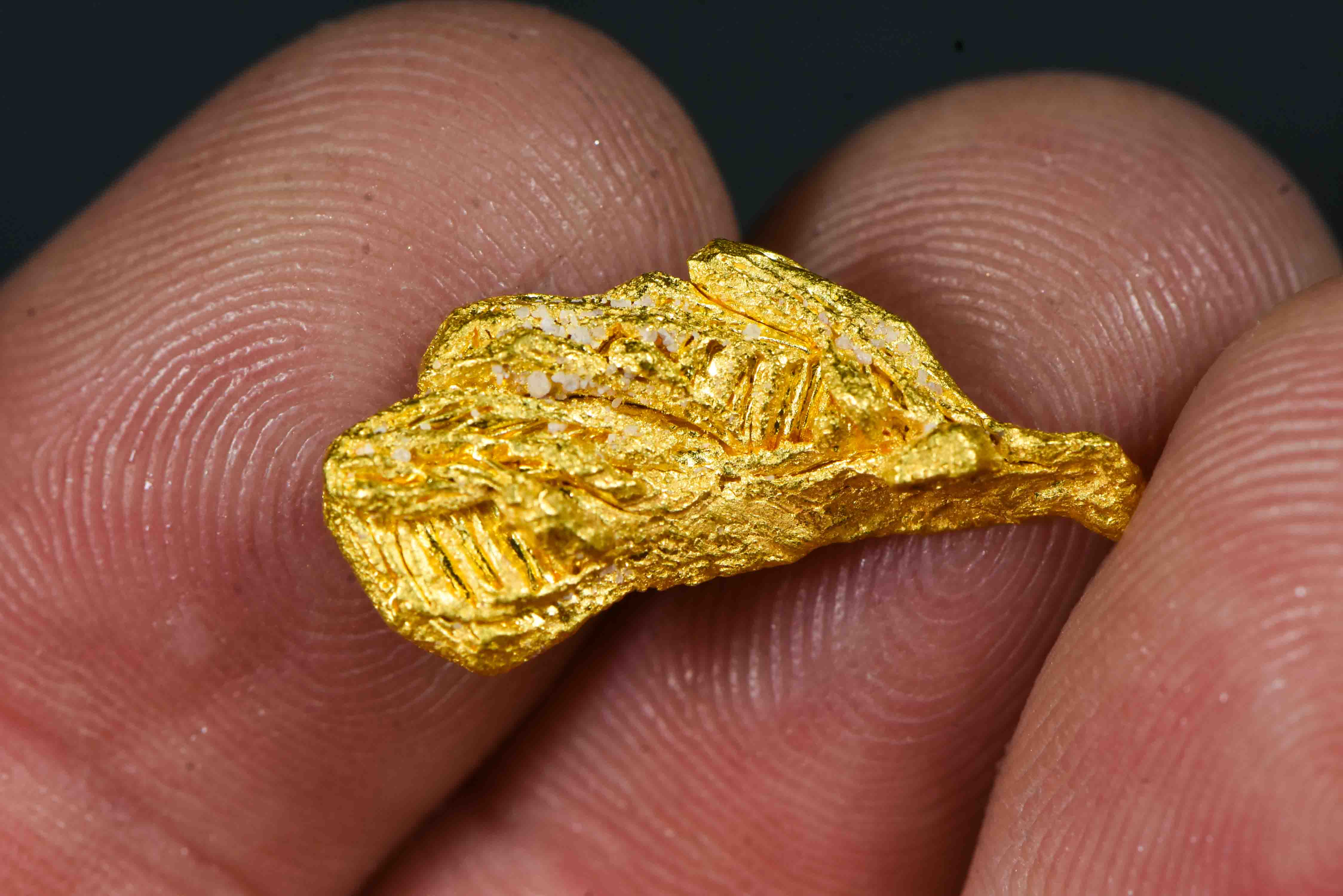 #6 Brazil Crystalline Natural Gold Nugget 3.92 Grams