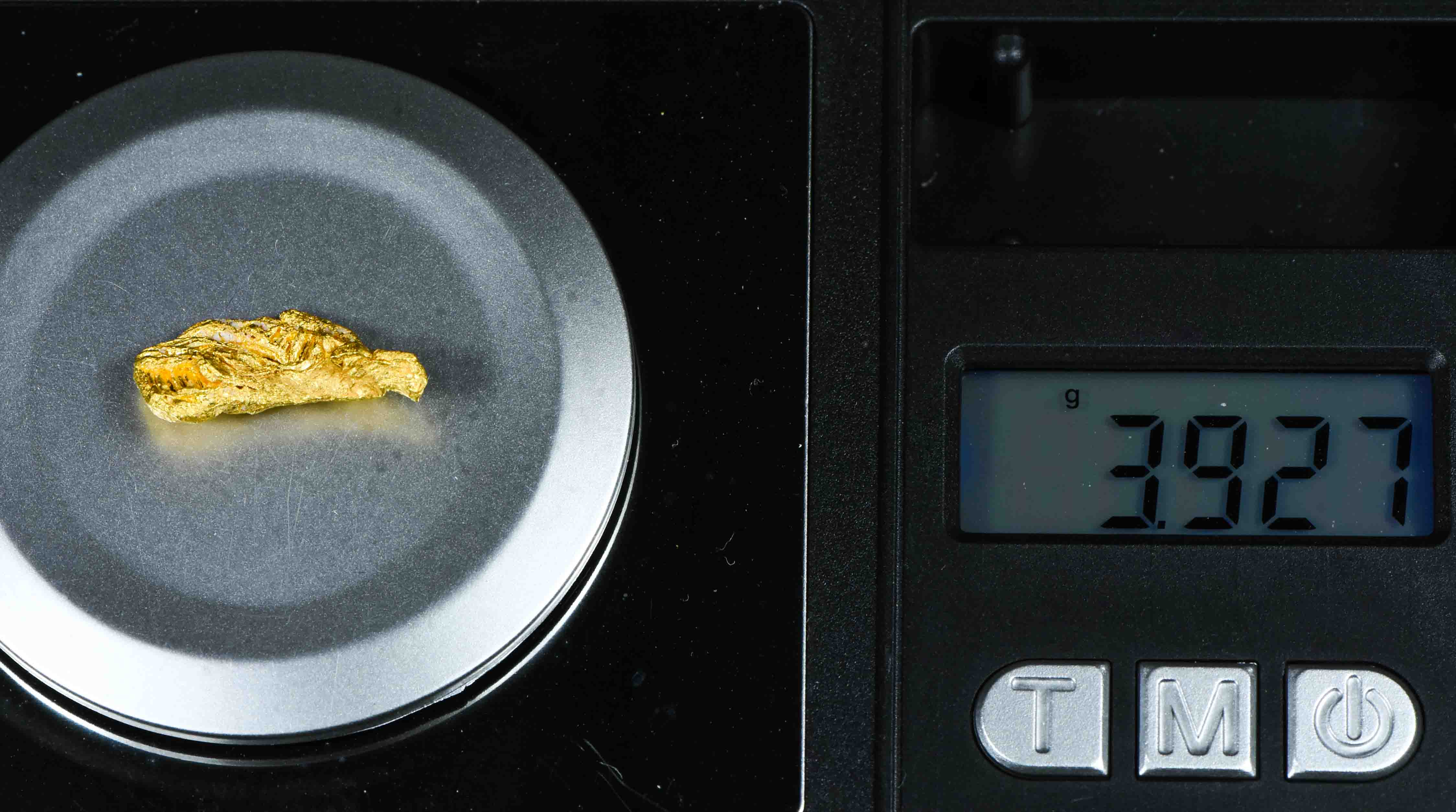 #6 Brazil Crystalline Natural Gold Nugget 3.92 Grams