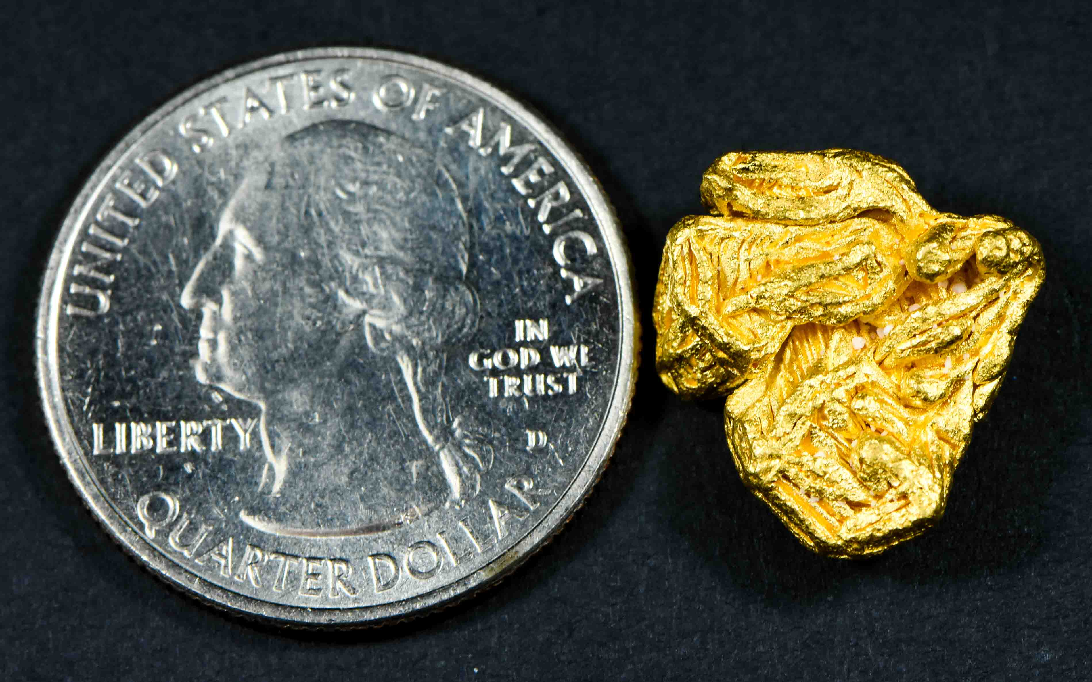 #7 Brazil Crystalline Natural Gold Nugget 7.54 Grams