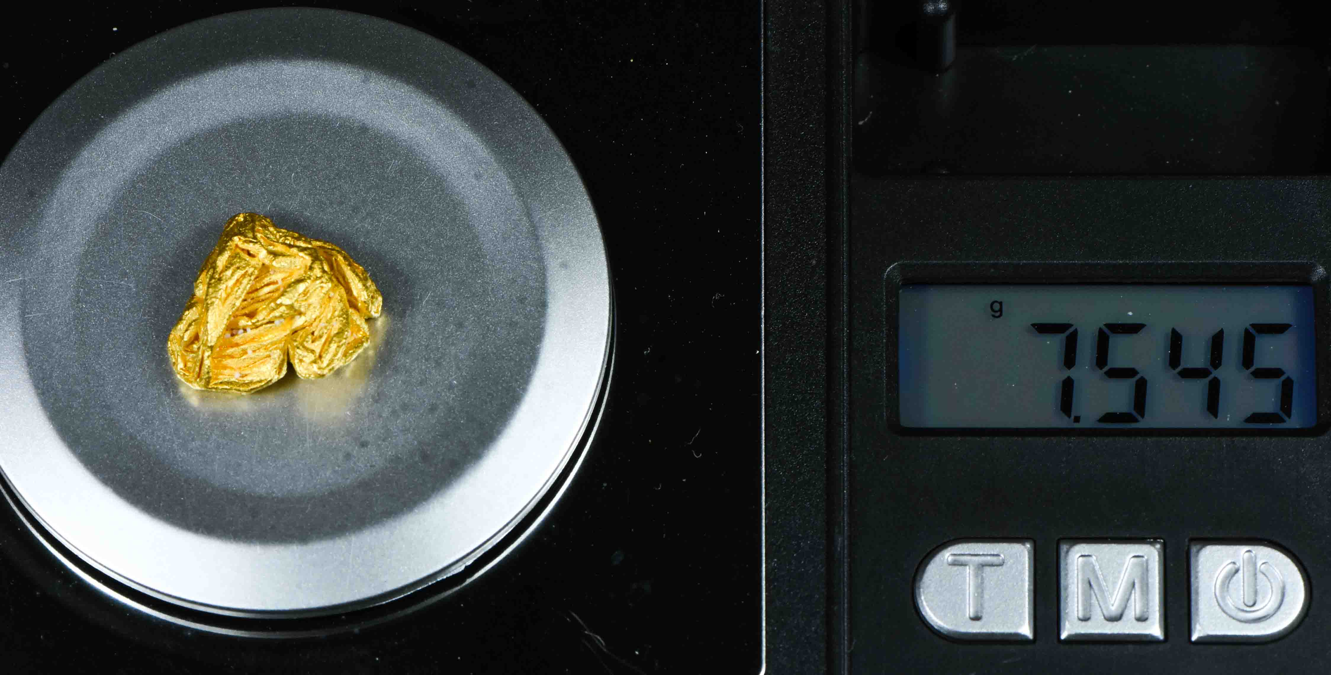 #7 Brazil Crystalline Natural Gold Nugget 7.54 Grams