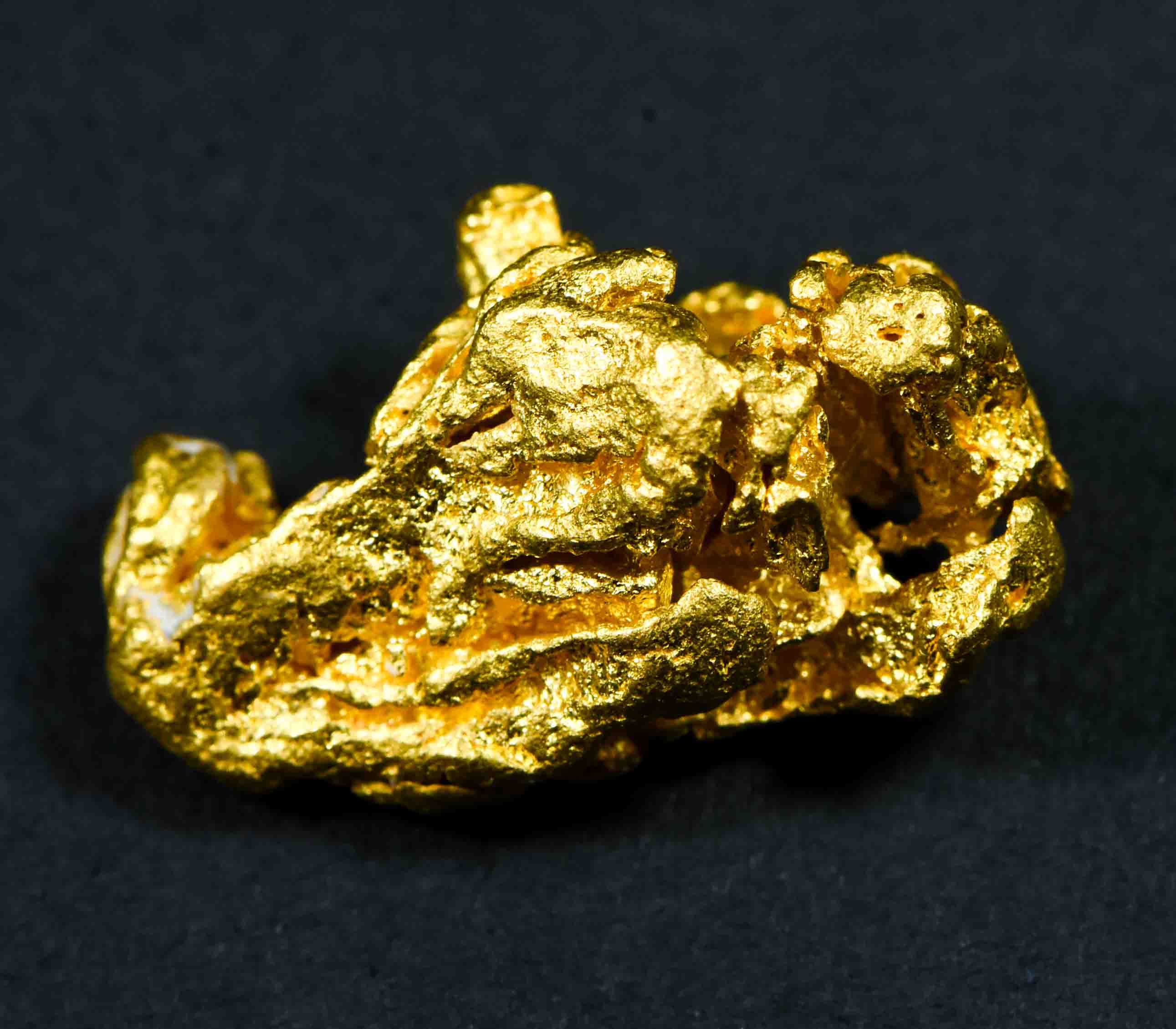 #20 Brazil Crystalline Natural Gold Nugget 4.63 Grams