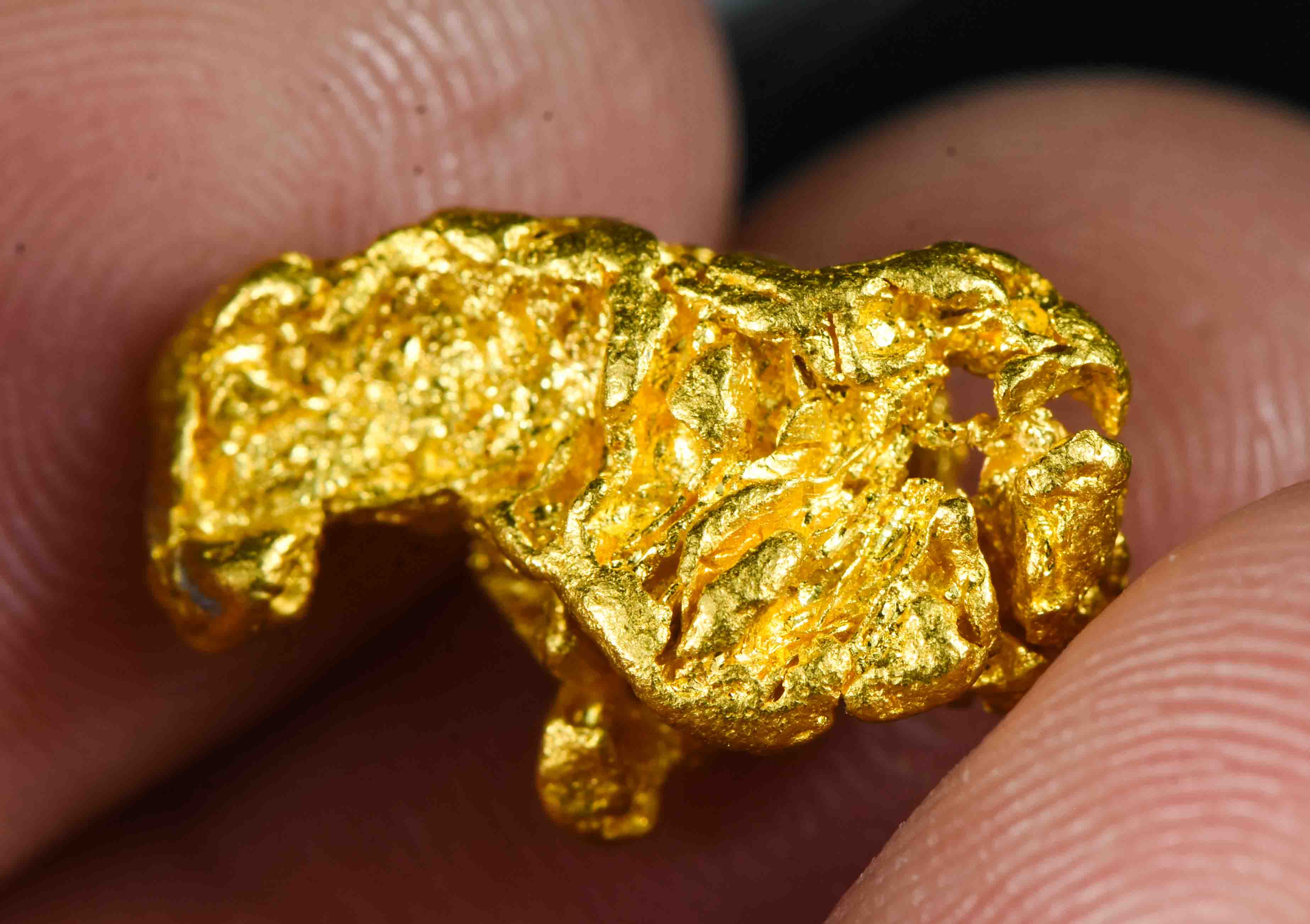 #20 Brazil Crystalline Natural Gold Nugget 4.63 Grams