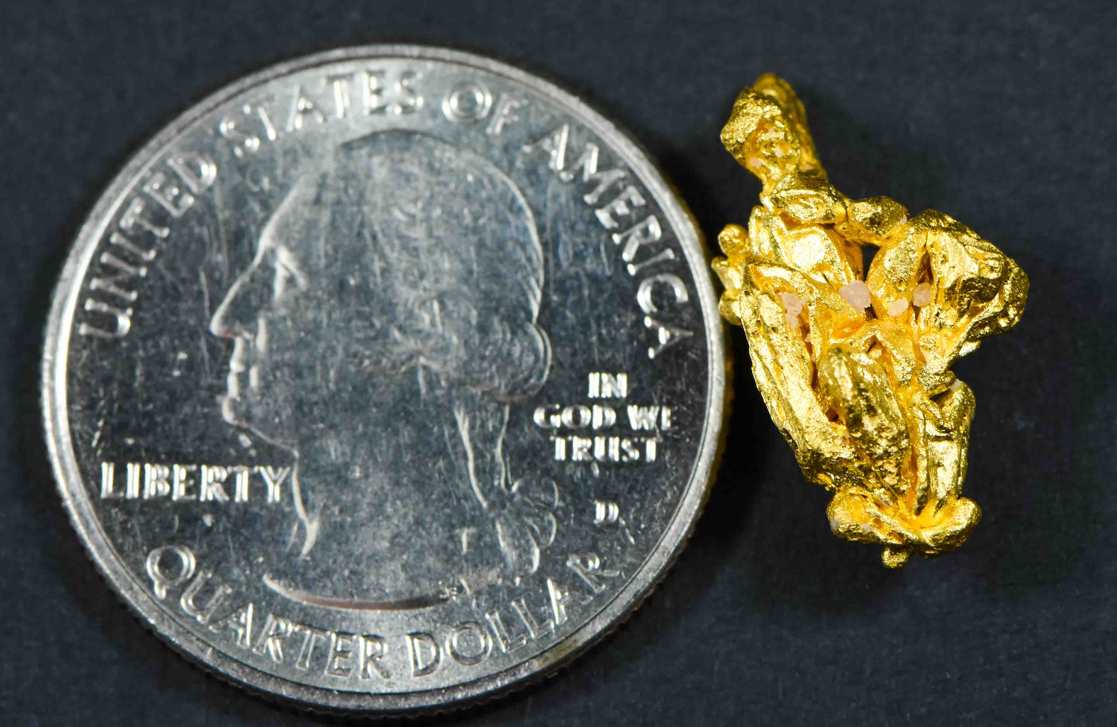 #21 Brazil Crystalline Natural Gold Nugget 4.75 Grams