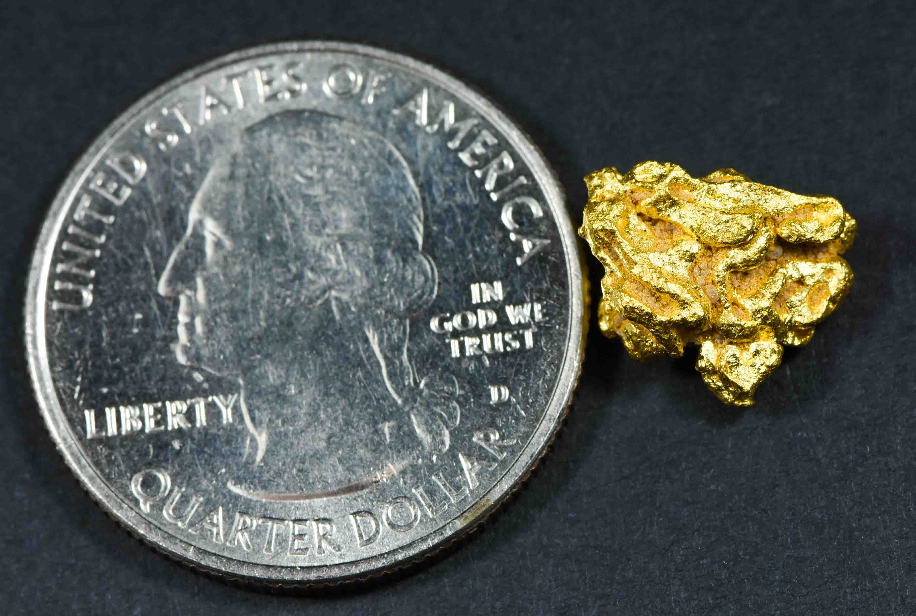 #22 Brazil Crystalline Natural Gold Nugget 2.57 Grams