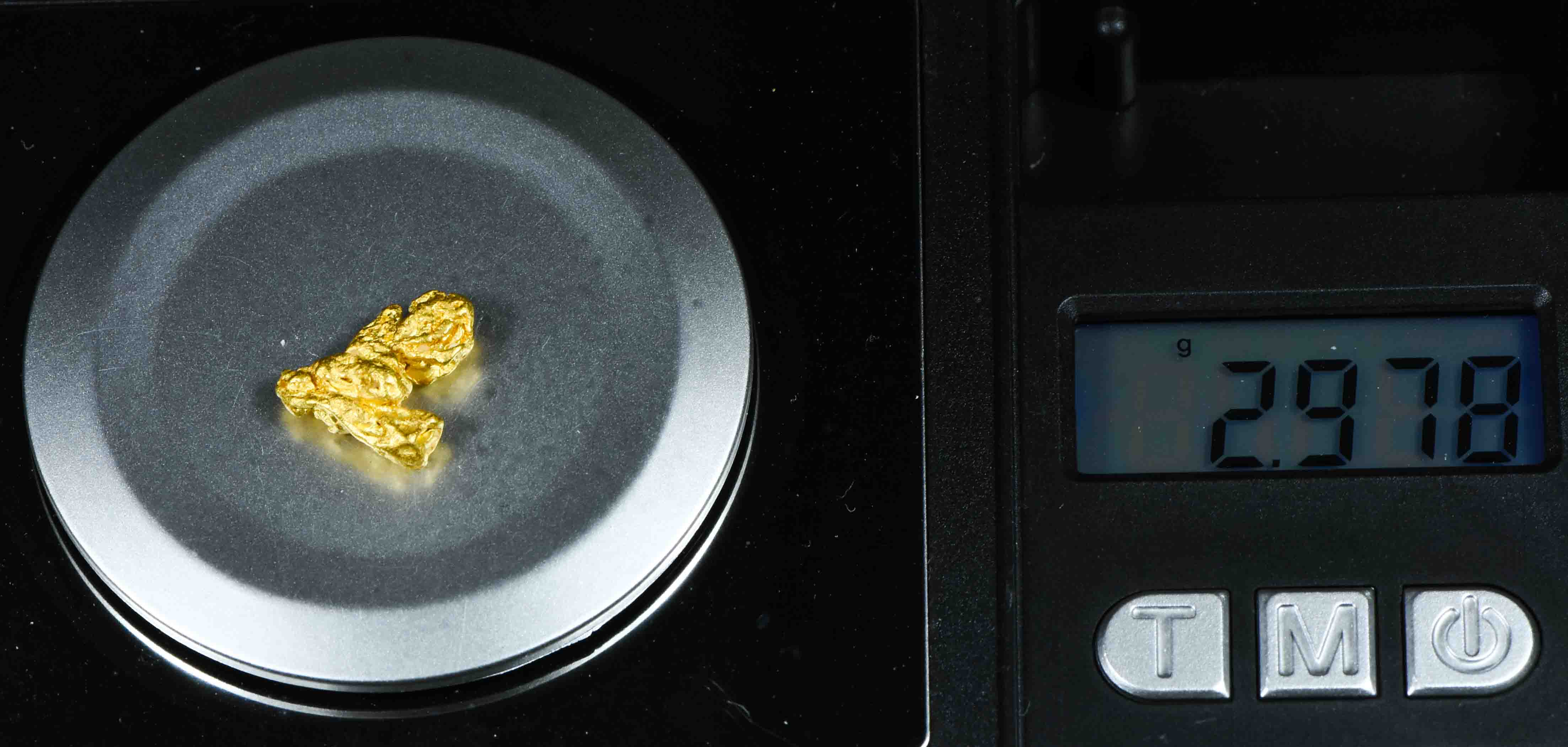 #23 Brazil Crystalline Natural Gold Nugget 2.97 Grams