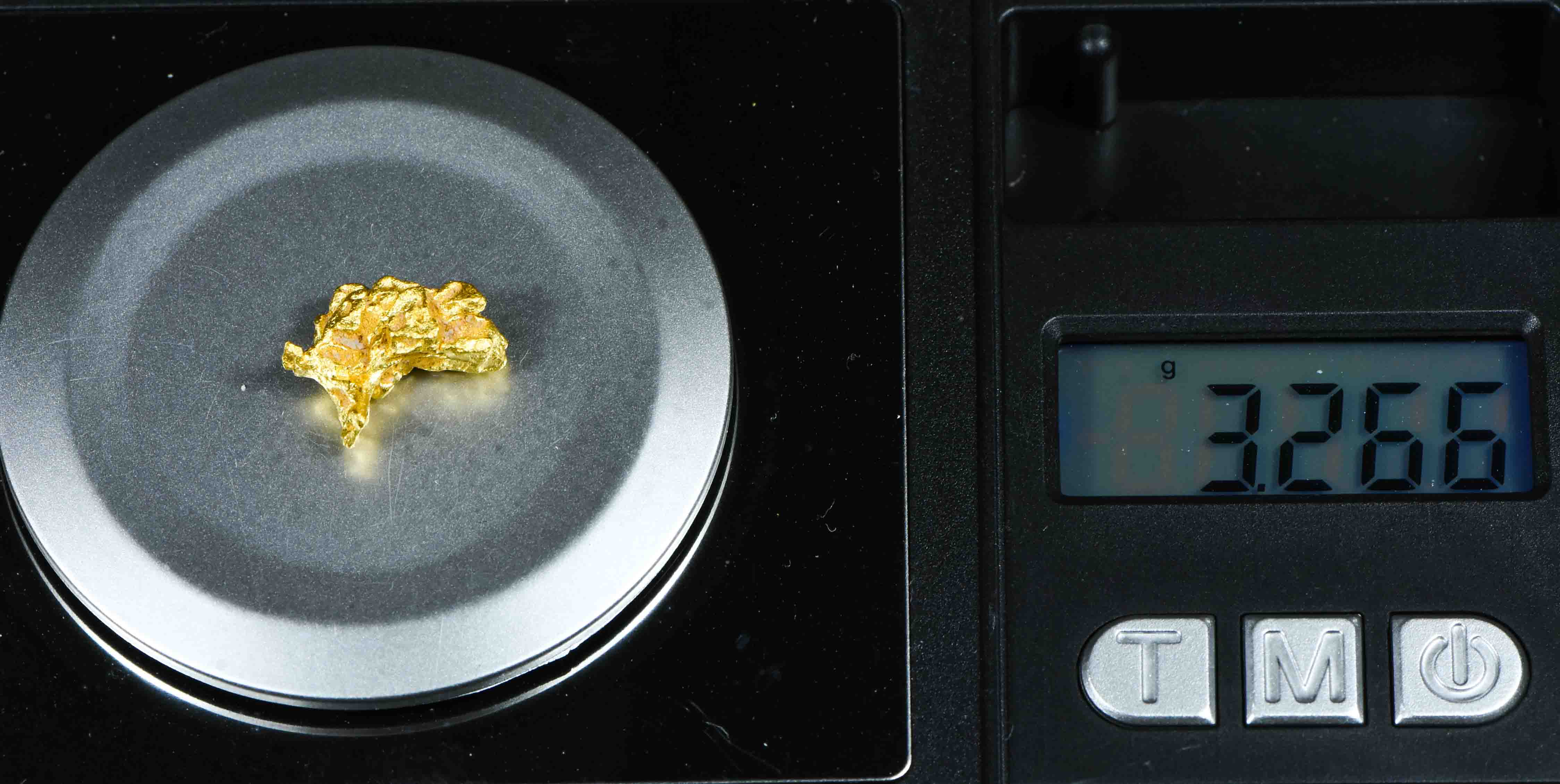 #26 Brazil Crystalline Natural Gold Nugget 3.26 Grams
