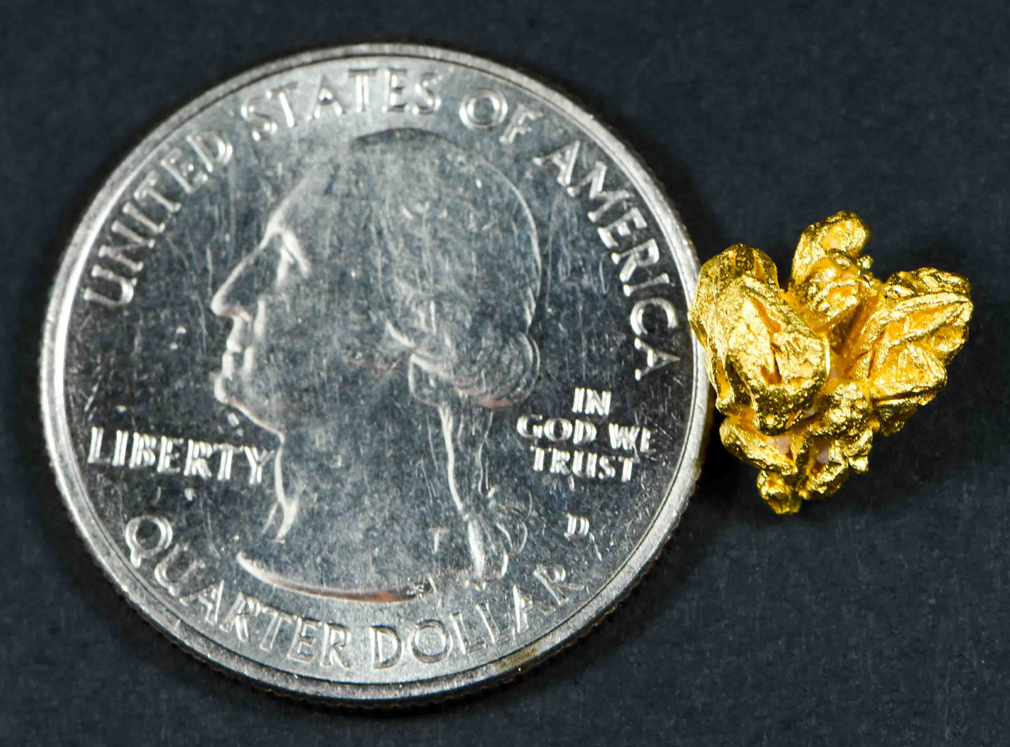 #28 Brazil Crystalline Natural Gold Nugget 2.82 Grams
