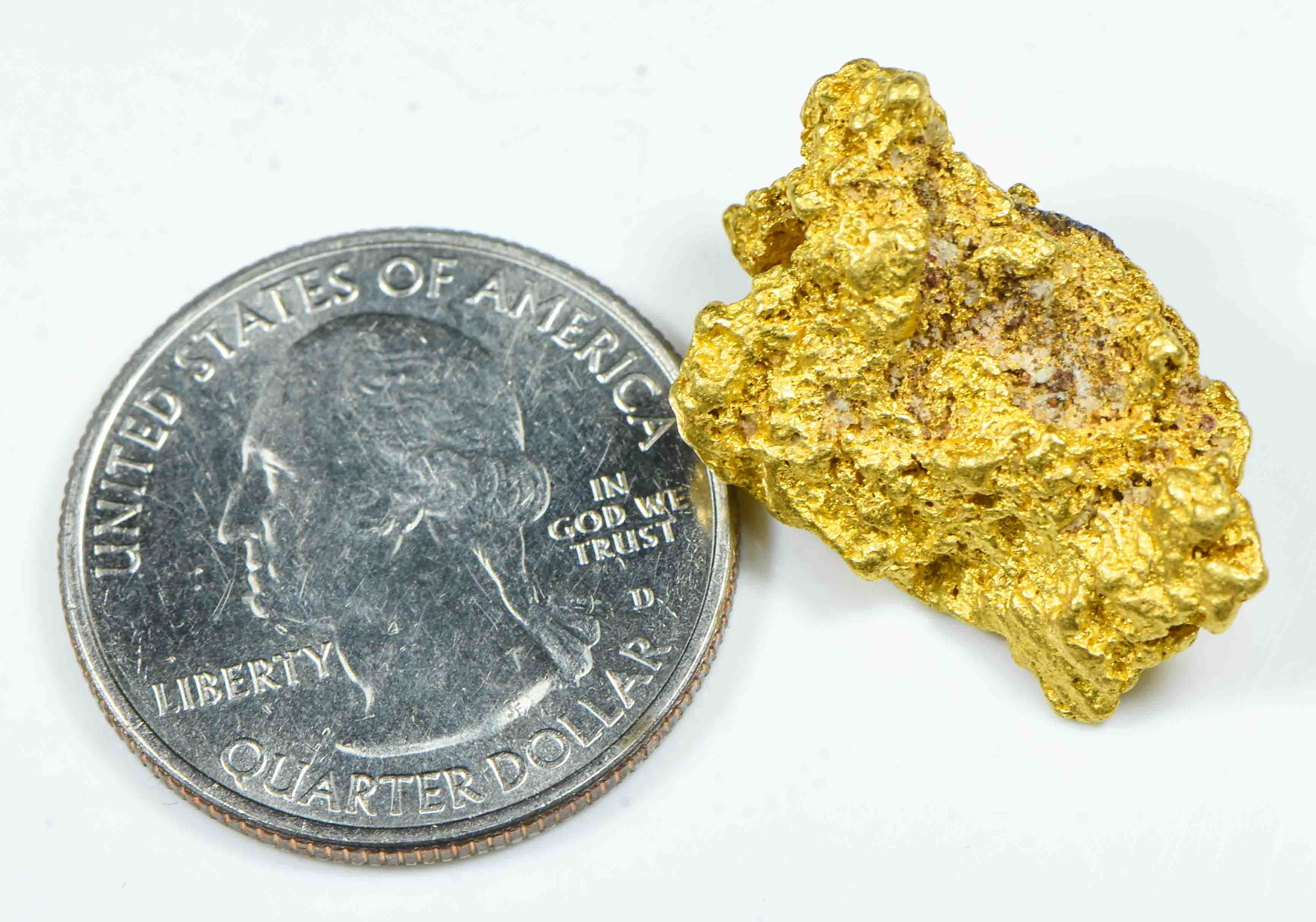 #1144 Natural Gold Nugget Australian 14.27 Grams Genuine