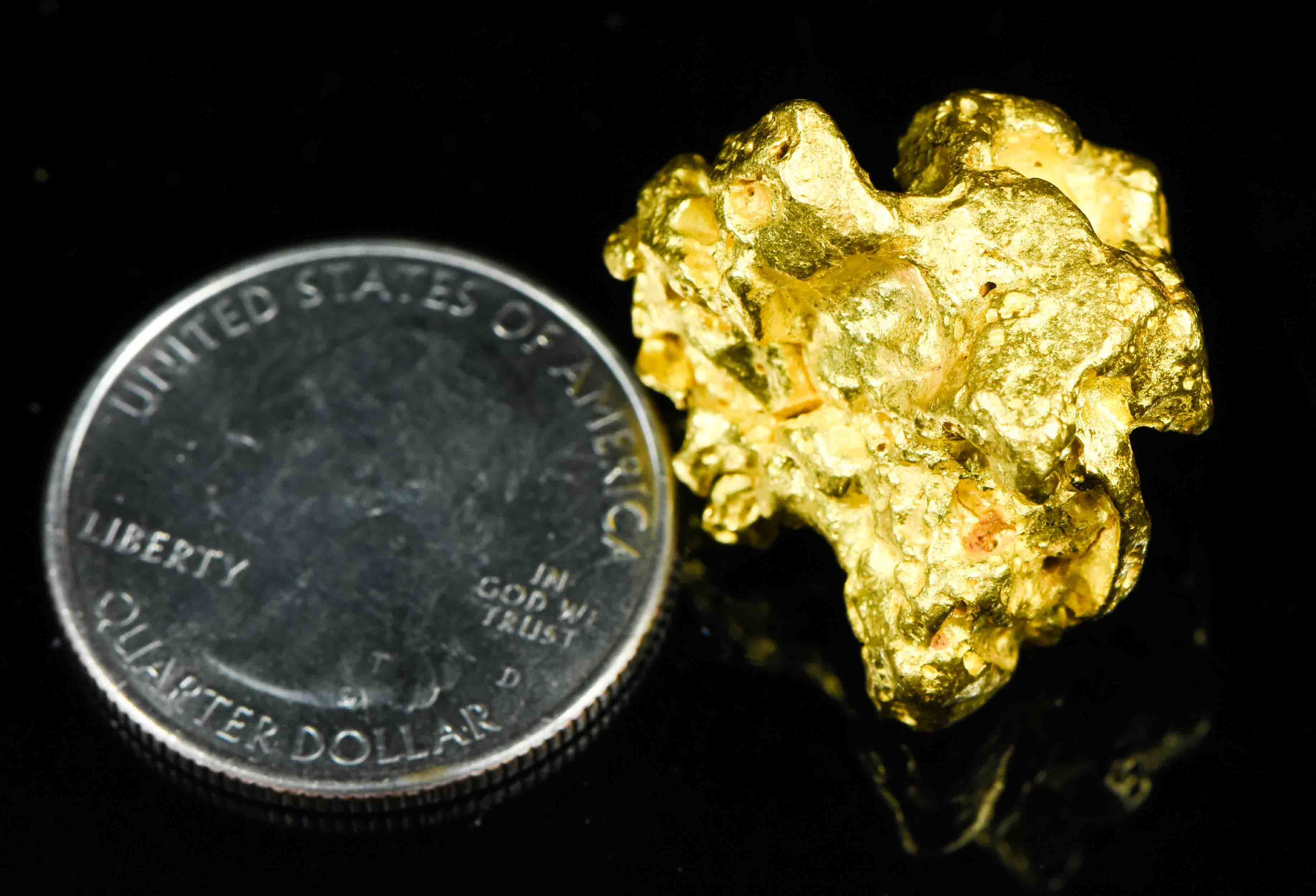 #1214 Natural Gold Nugget Australian 41.73 Grams Genuine
