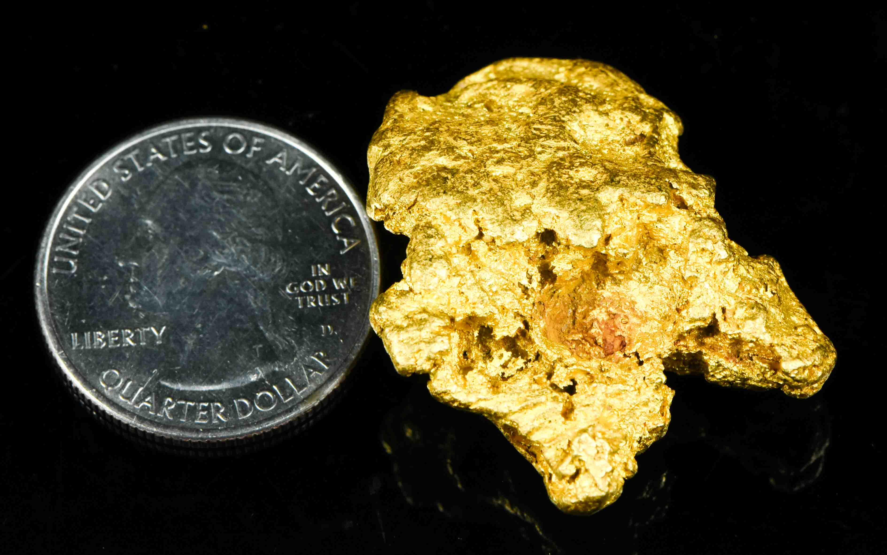 Large Natural Gold Nugget Australian 58.17 Grams 1.87 Troy Ounces Very Rare