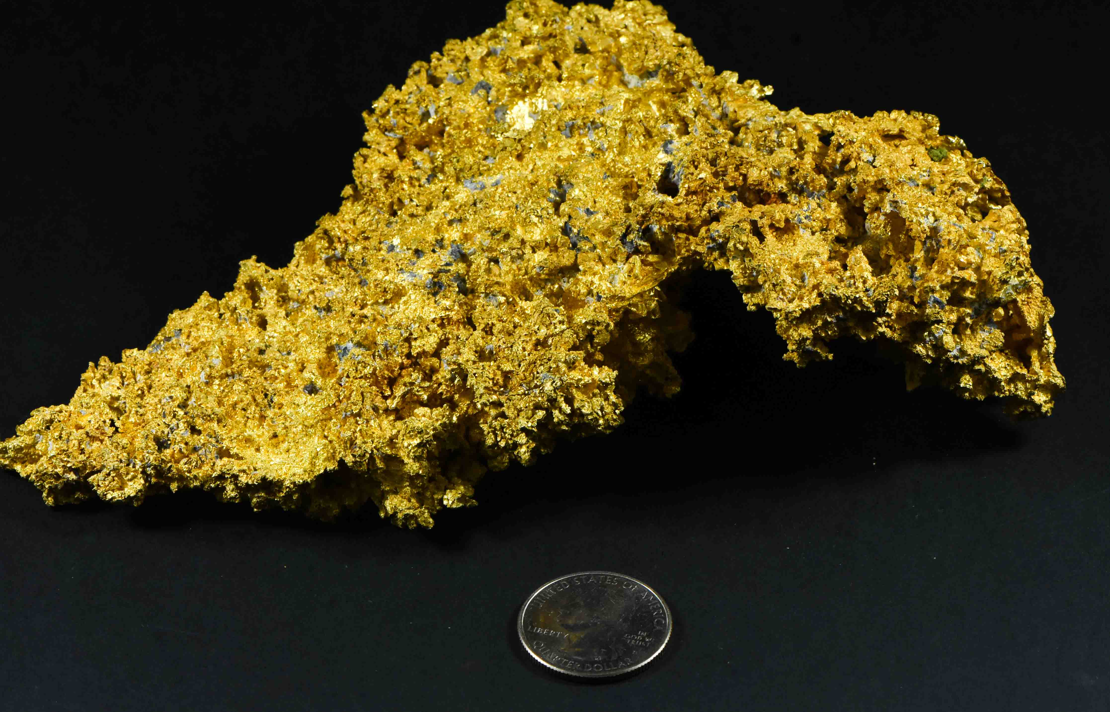 Large Natural Gold Nugget Australian 1060.00 Grams 34.08 Troy Ounces Very Rare SZ
