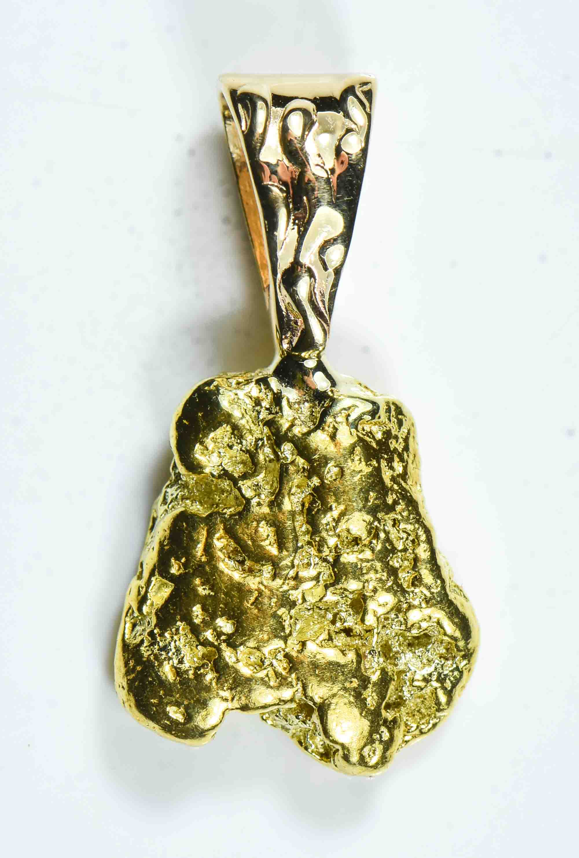 #569 Alaskan-Yukon BC Natural Gold Nugget  Pendant 7.51 Grams Authentic