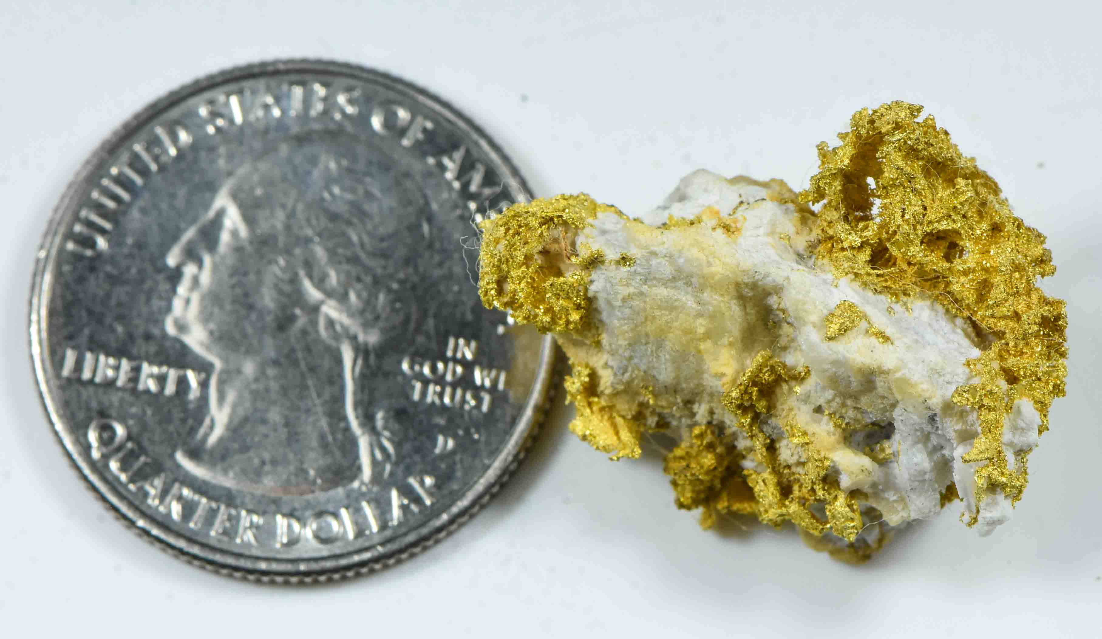 #OM-41 Crystalline Gold Nugget Specimen 6.57 Grams Oriental Mine Sierra County California Rare