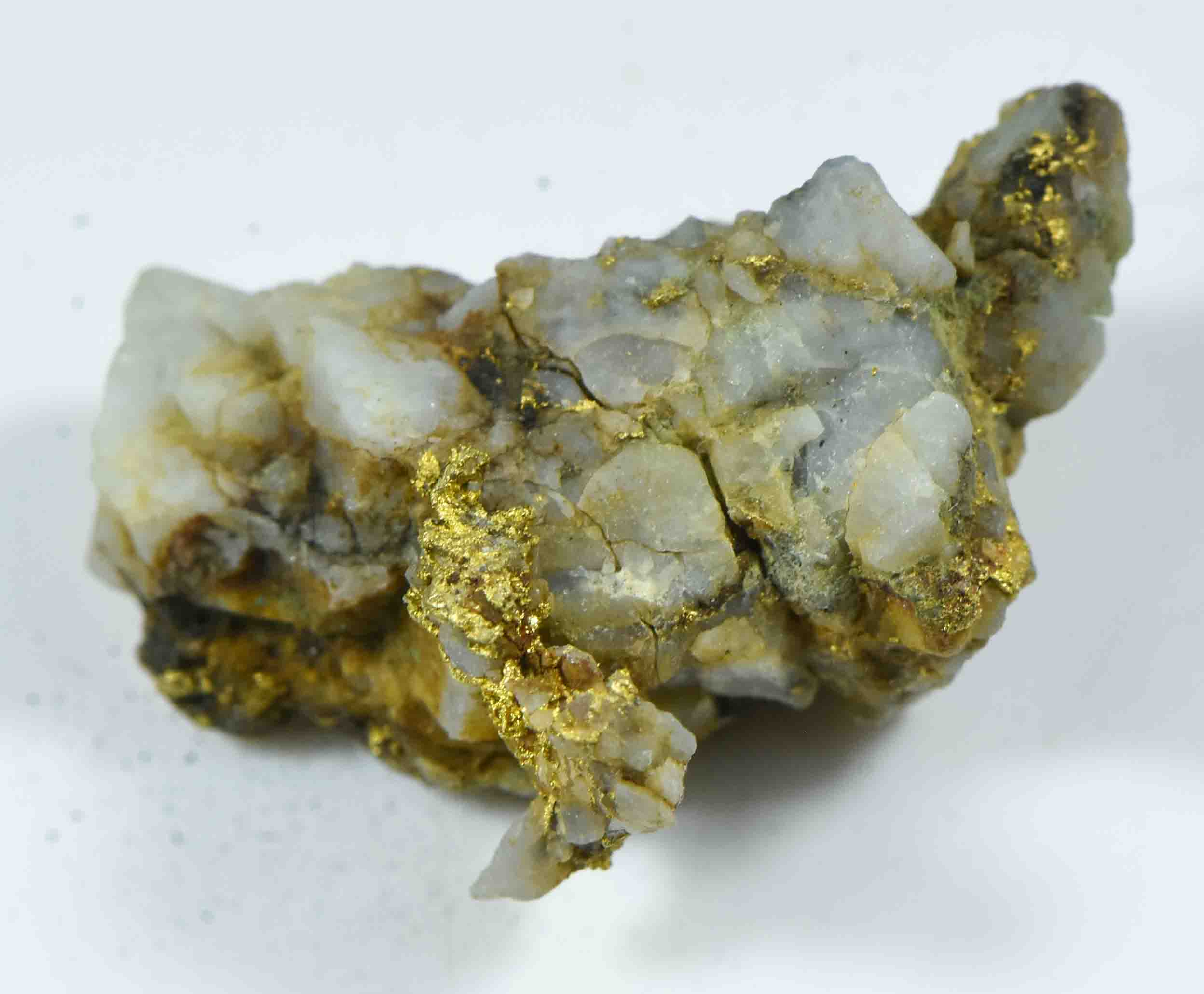#OM-48 Crystalline Gold Nugget Specimen 4.55 Grams Oriental Mine Sierra County California Rare