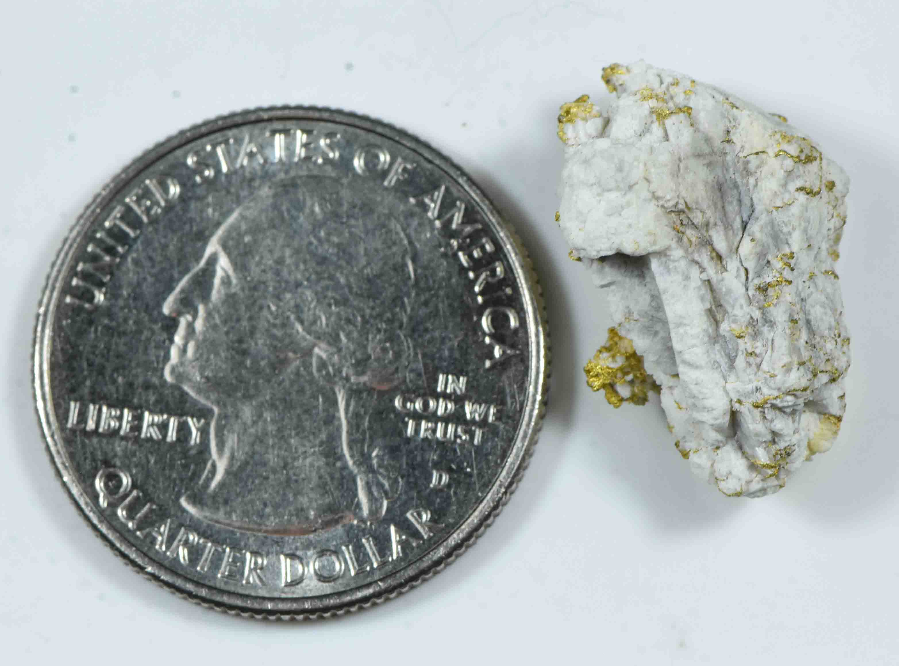#OM-54 Crystalline Gold Nugget Specimen 3.59 Grams Oriental Mine Sierra County California Rare