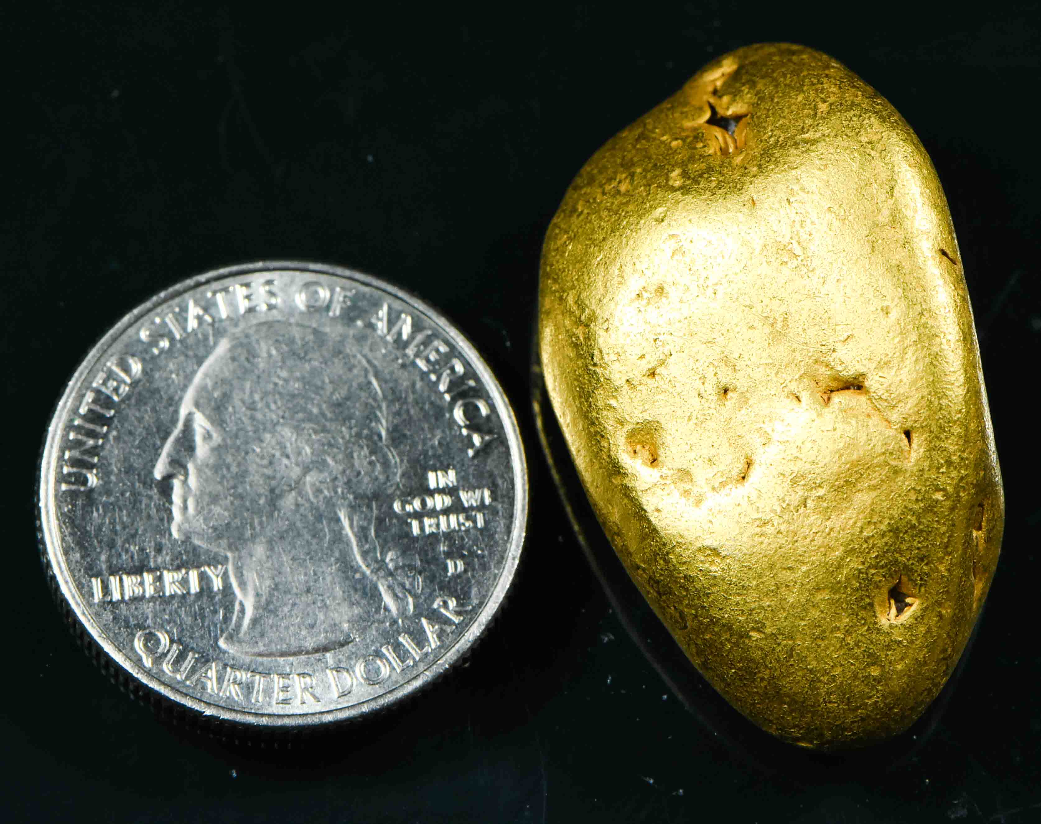 Large Silverado Gold Mine Alaskan Gold Nugget 61.17 Grams