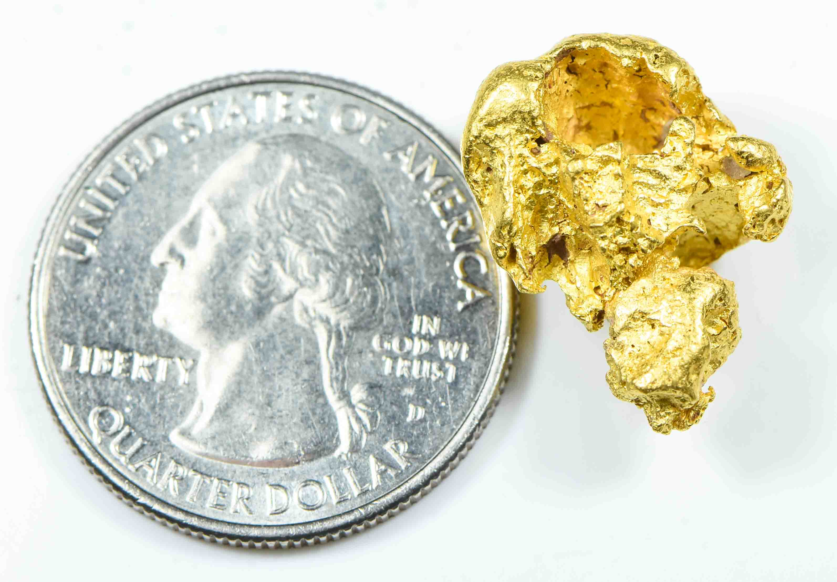 #446 Alaskan BC Natural Gold Nugget 17.24 Grams Genuine