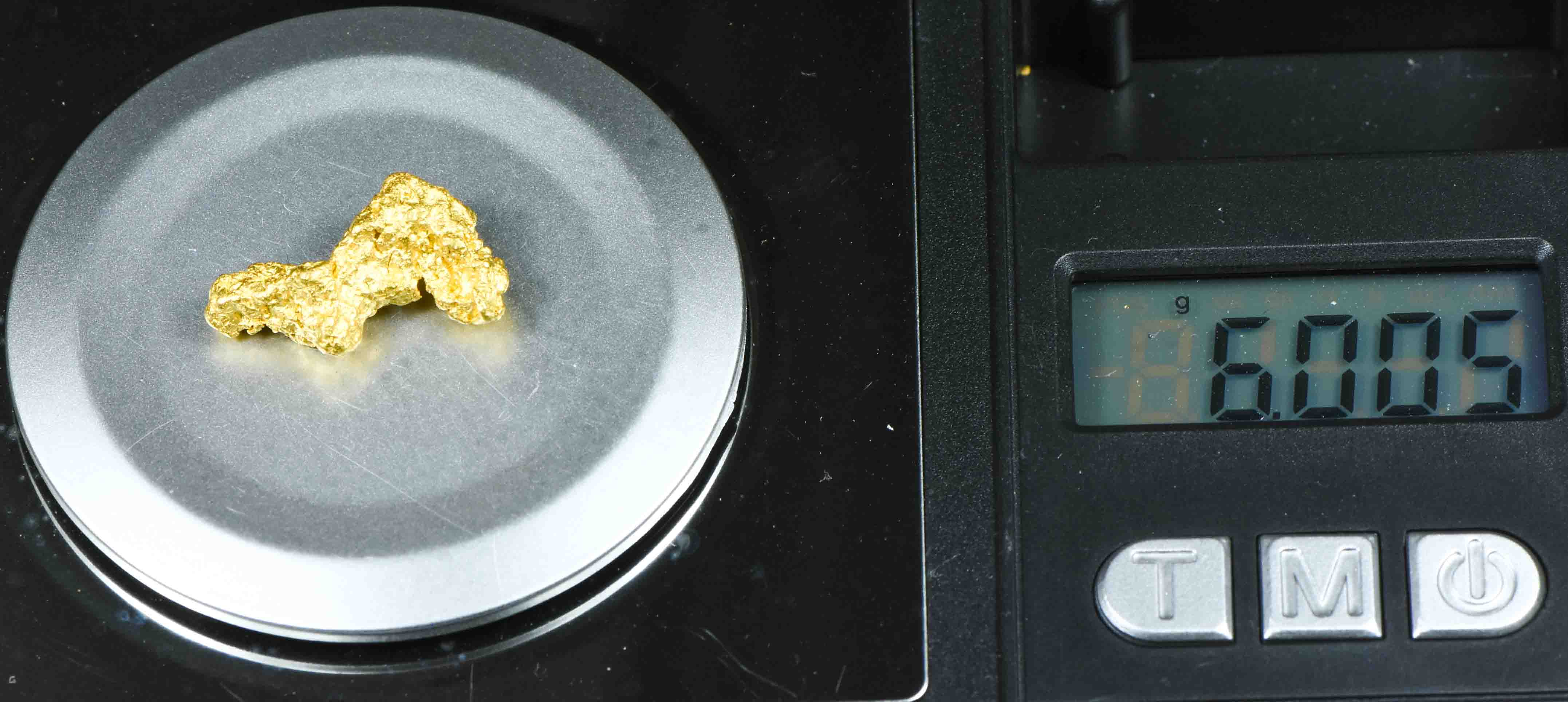 #1175 Natural Gold Nugget Australian 6.00 Grams Genuine