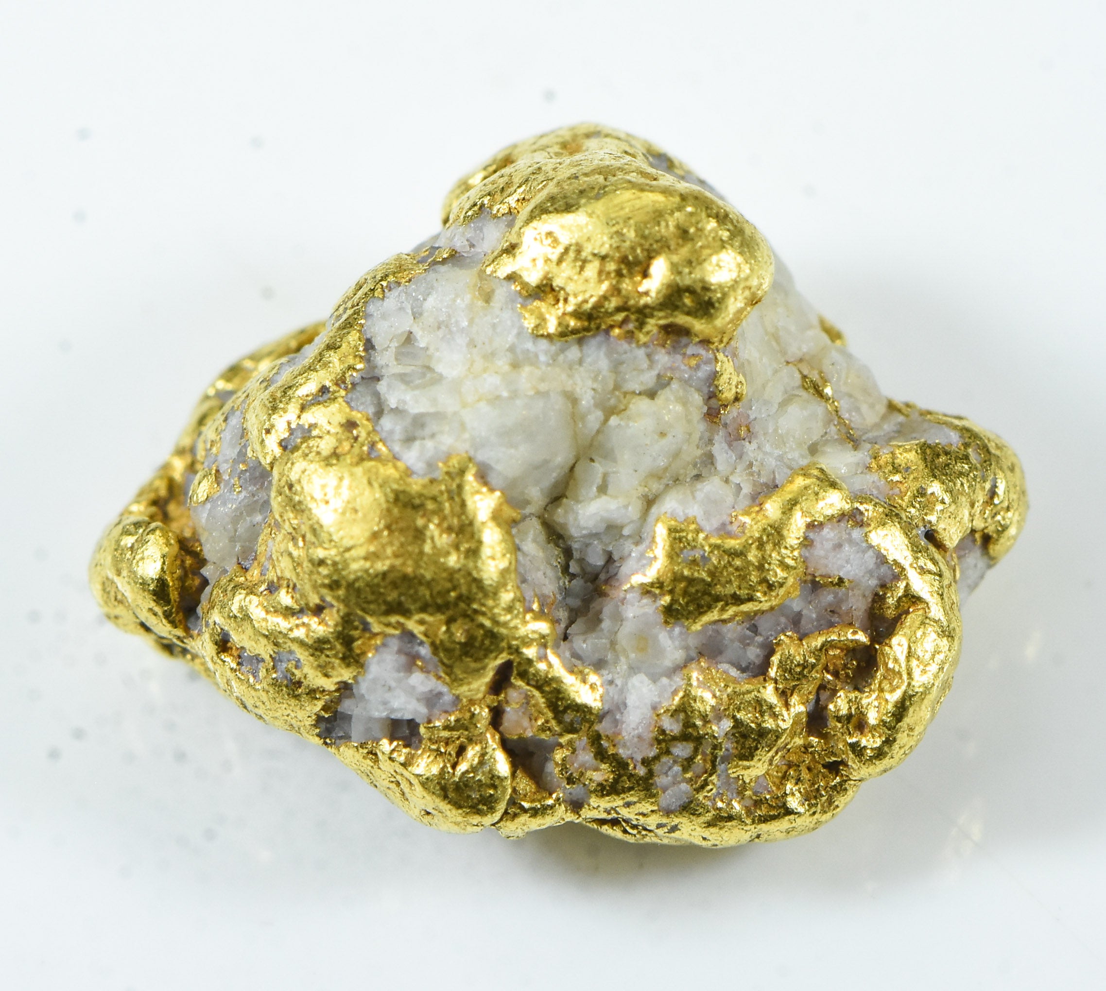 QN-46 "Alaskan BC Gold Nuggets with Quartz" Genuine 5.44 Grams
