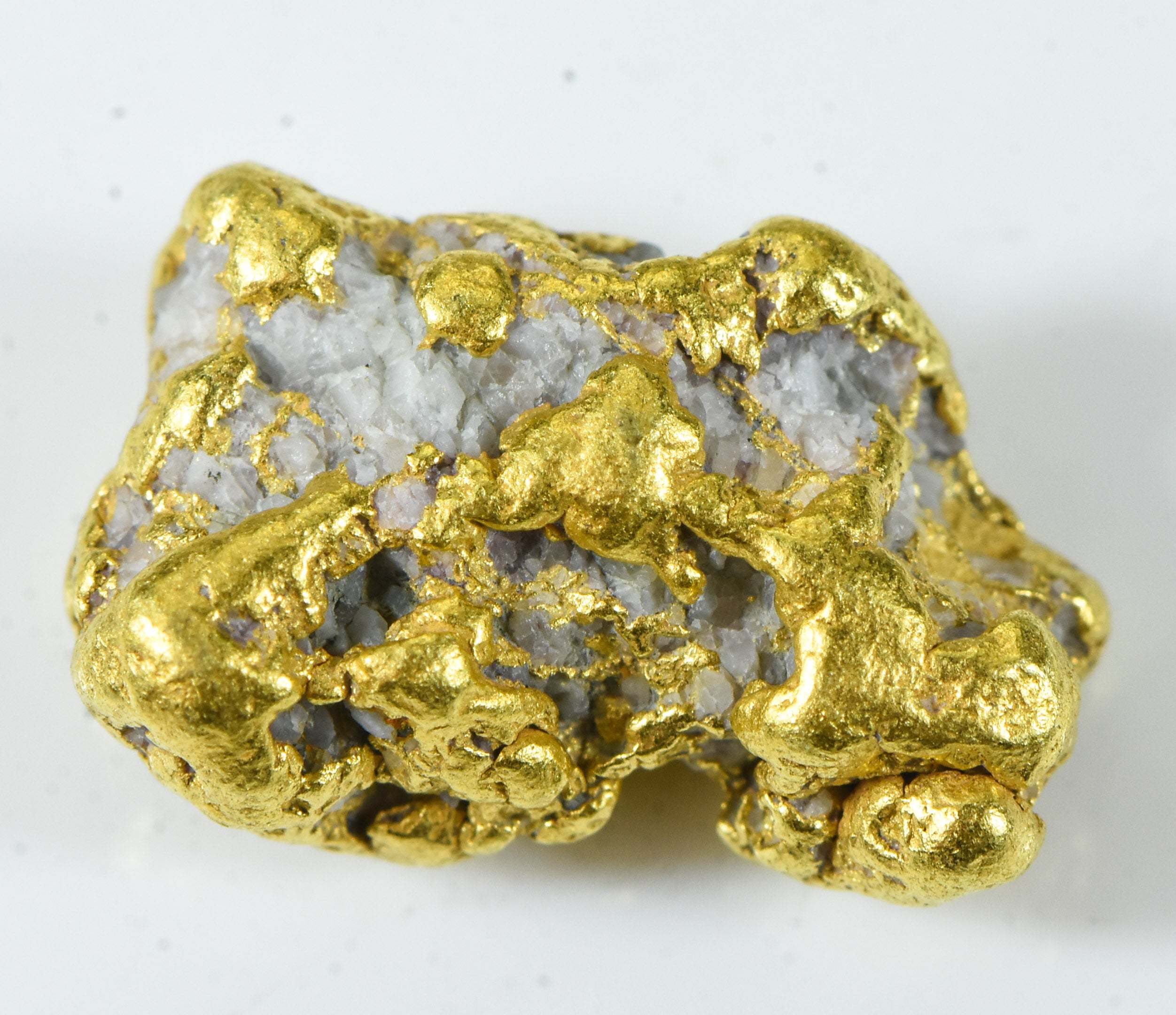 QN-119 "Alaskan BC Gold Nuggets with Quartz" Genuine 5.30 Grams