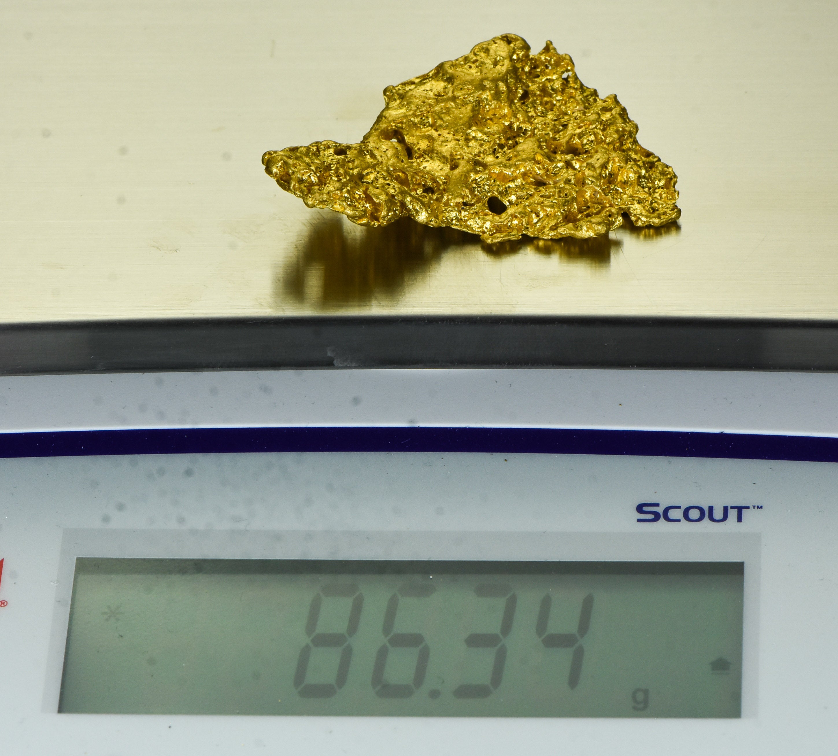 Large Natural Gold Nugget Australian 86.34 Grams 2.77 Troy Ounces Very Rare