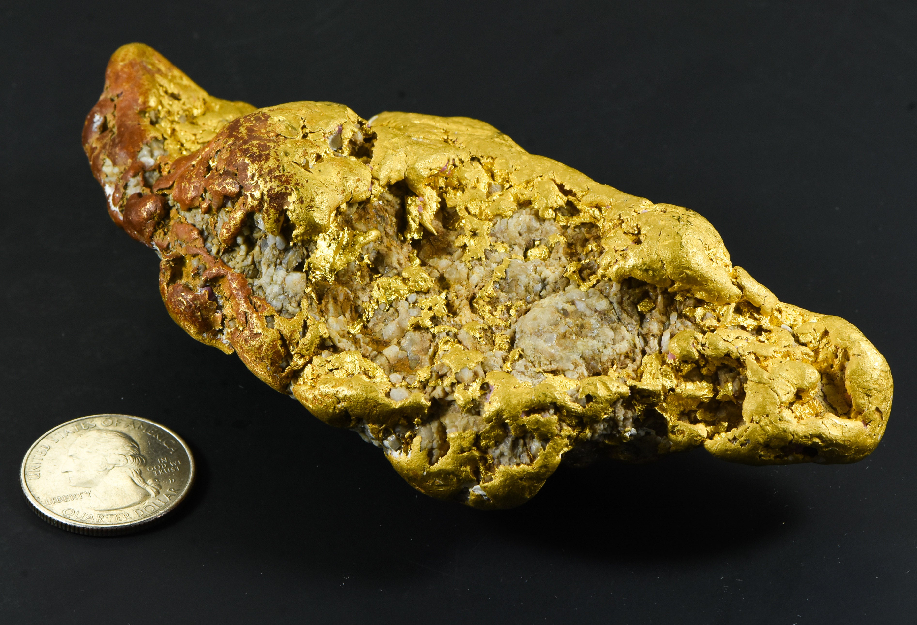 Large Natural Gold Nugget Australian 878.02 Grams 28.23 Troy Ounces Very Rare