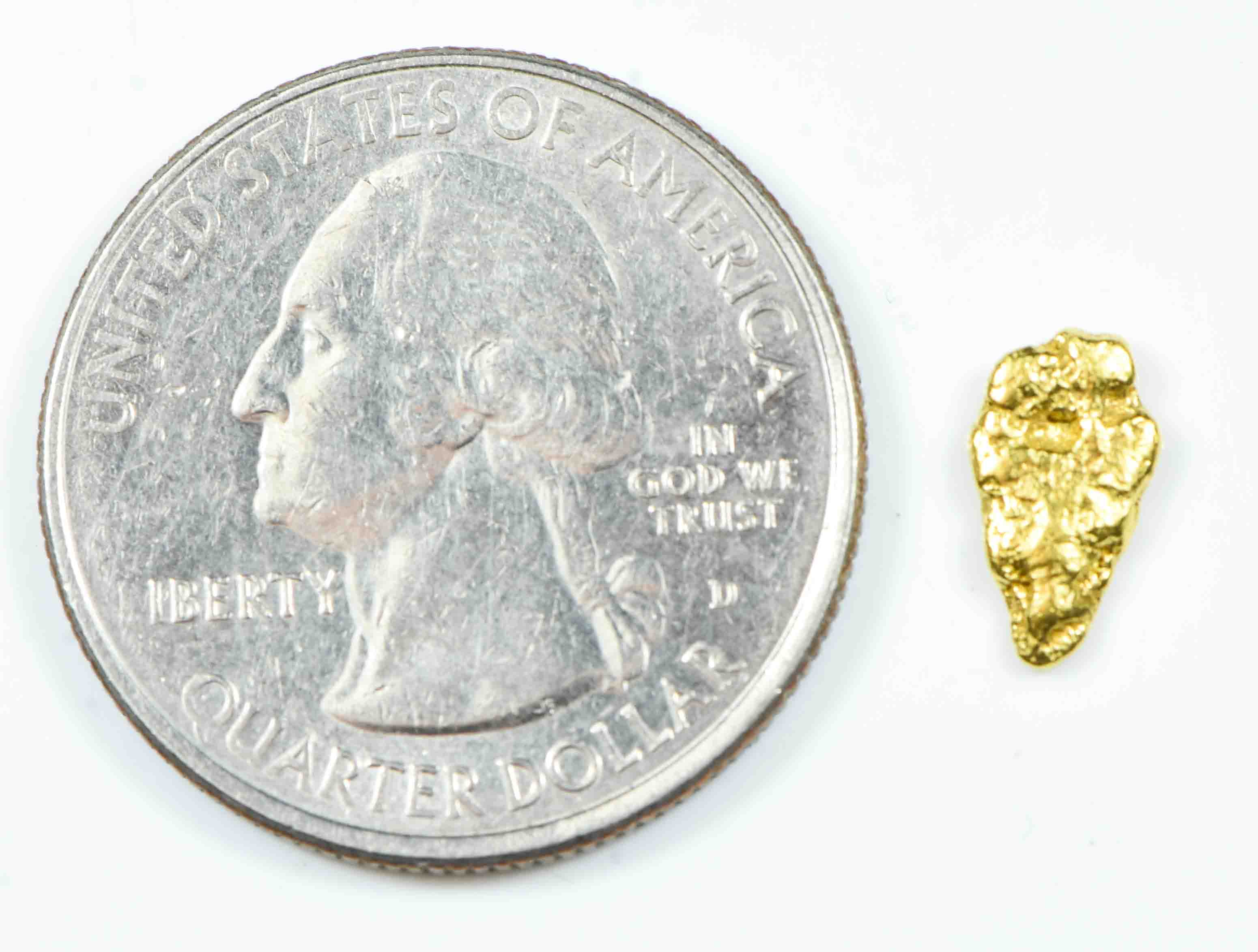 #10 Alaskan BC Natural Gold Nugget .61 Grams Genuine