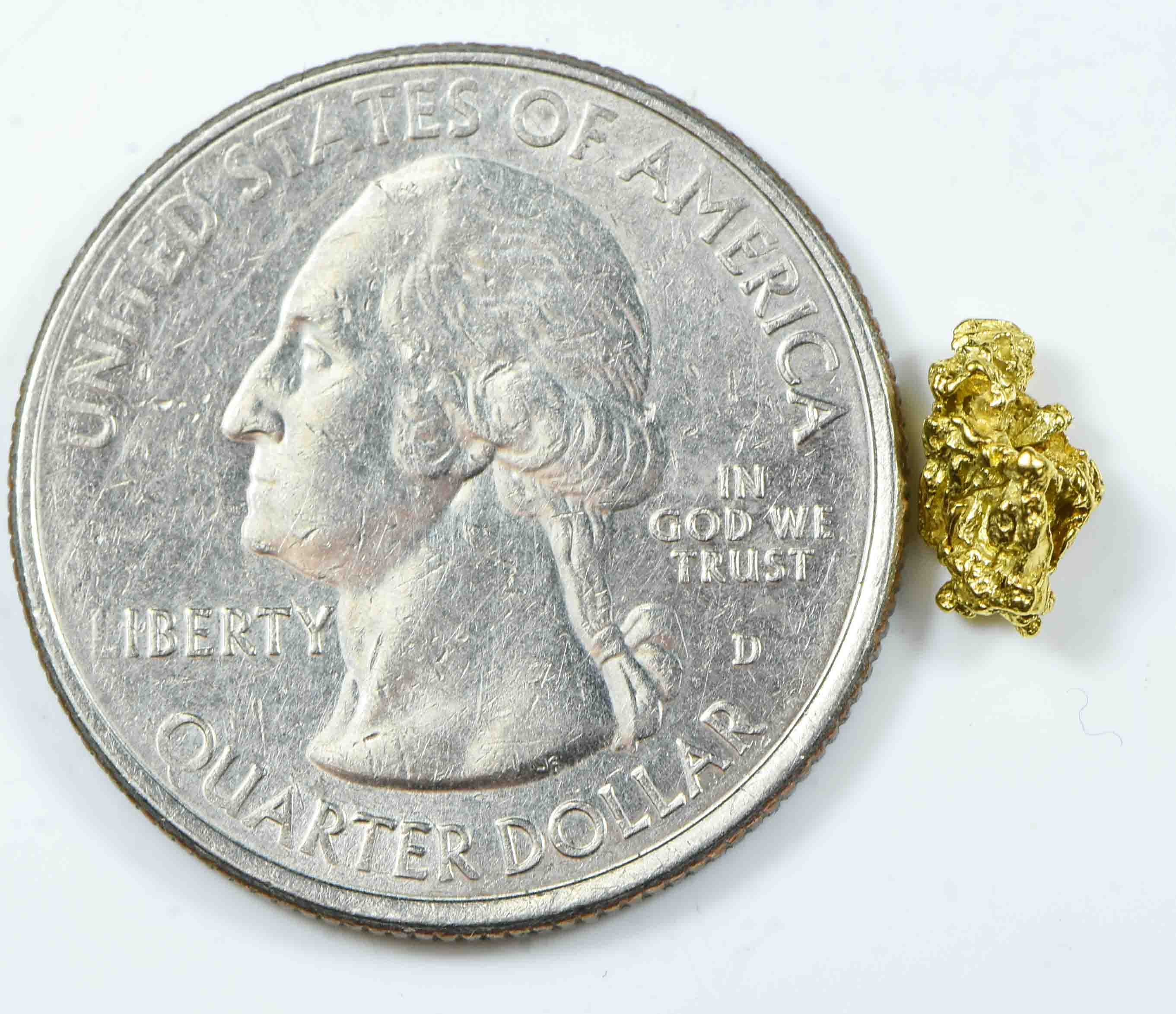 #25 Alaskan BC Natural Gold Nugget .51 Grams Genuine